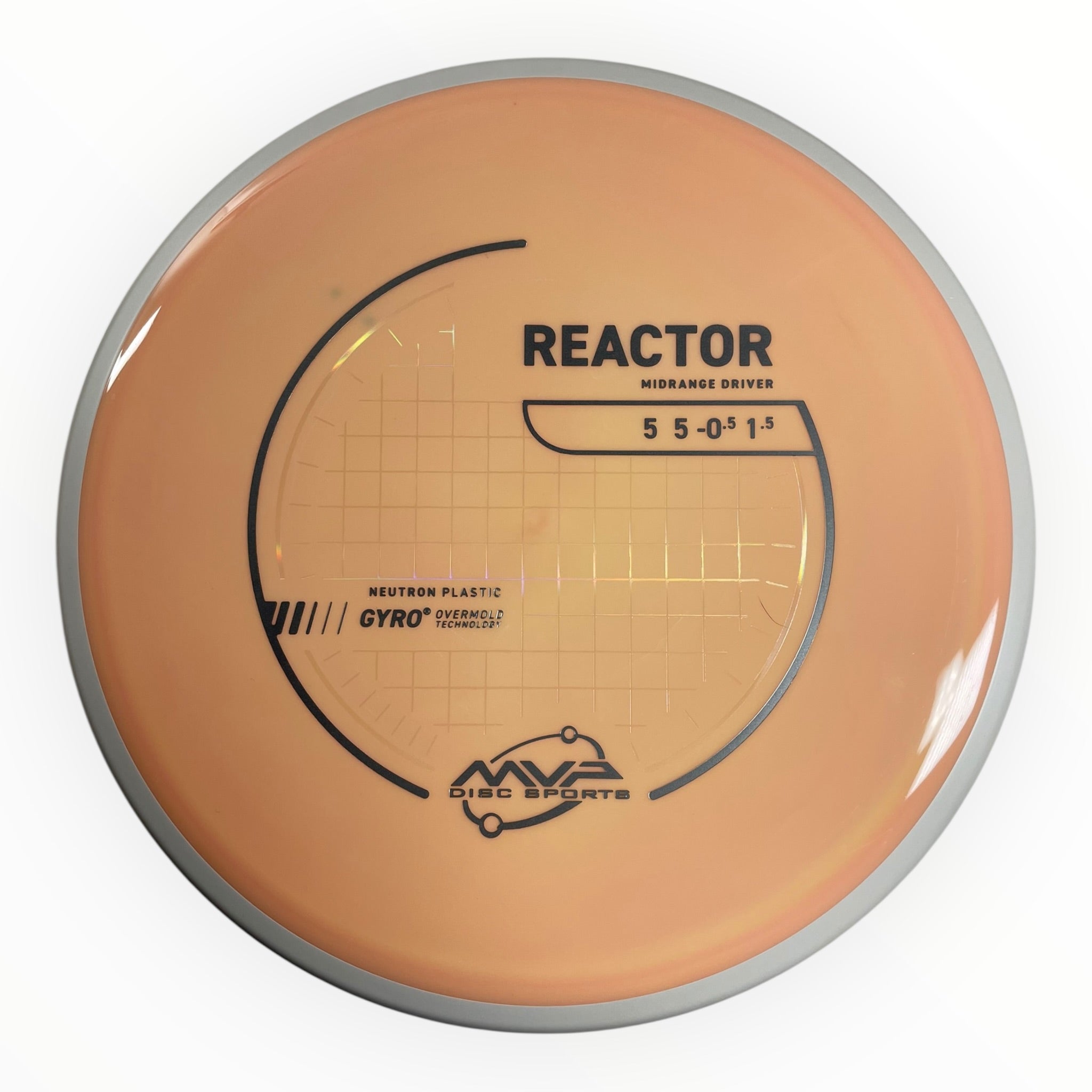 MVP Disc Sports Reactor | Neutron | Pink/White 176g (Project Lab Coat) Disc Golf