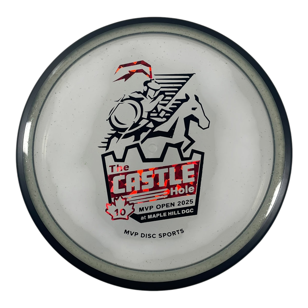 MVP Disc Sports Reactor | Particle Proton | Clear/Black 176-177g (The Castle Hole) Disc Golf