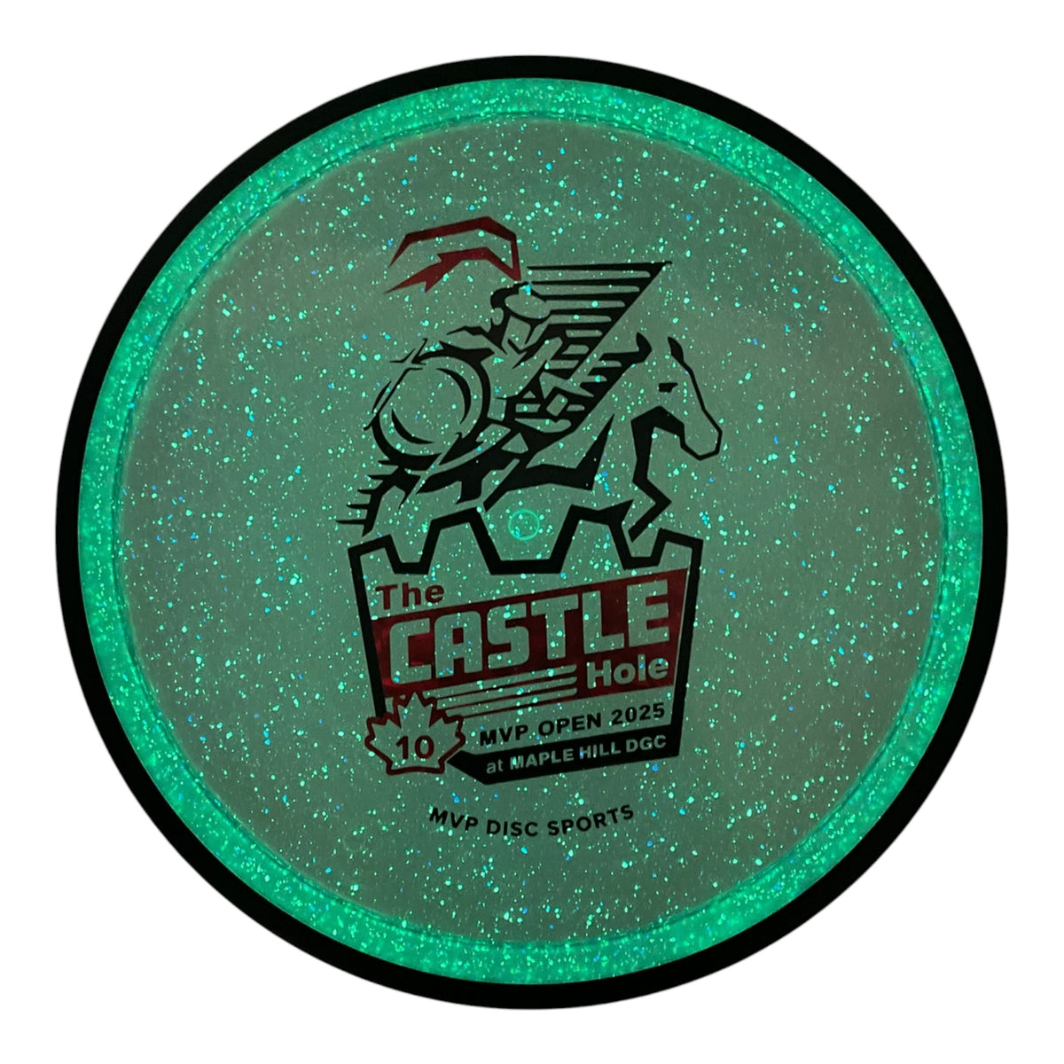 MVP Disc Sports Reactor | Particle Proton | Clear/Black 176-177g (The Castle Hole) Disc Golf
