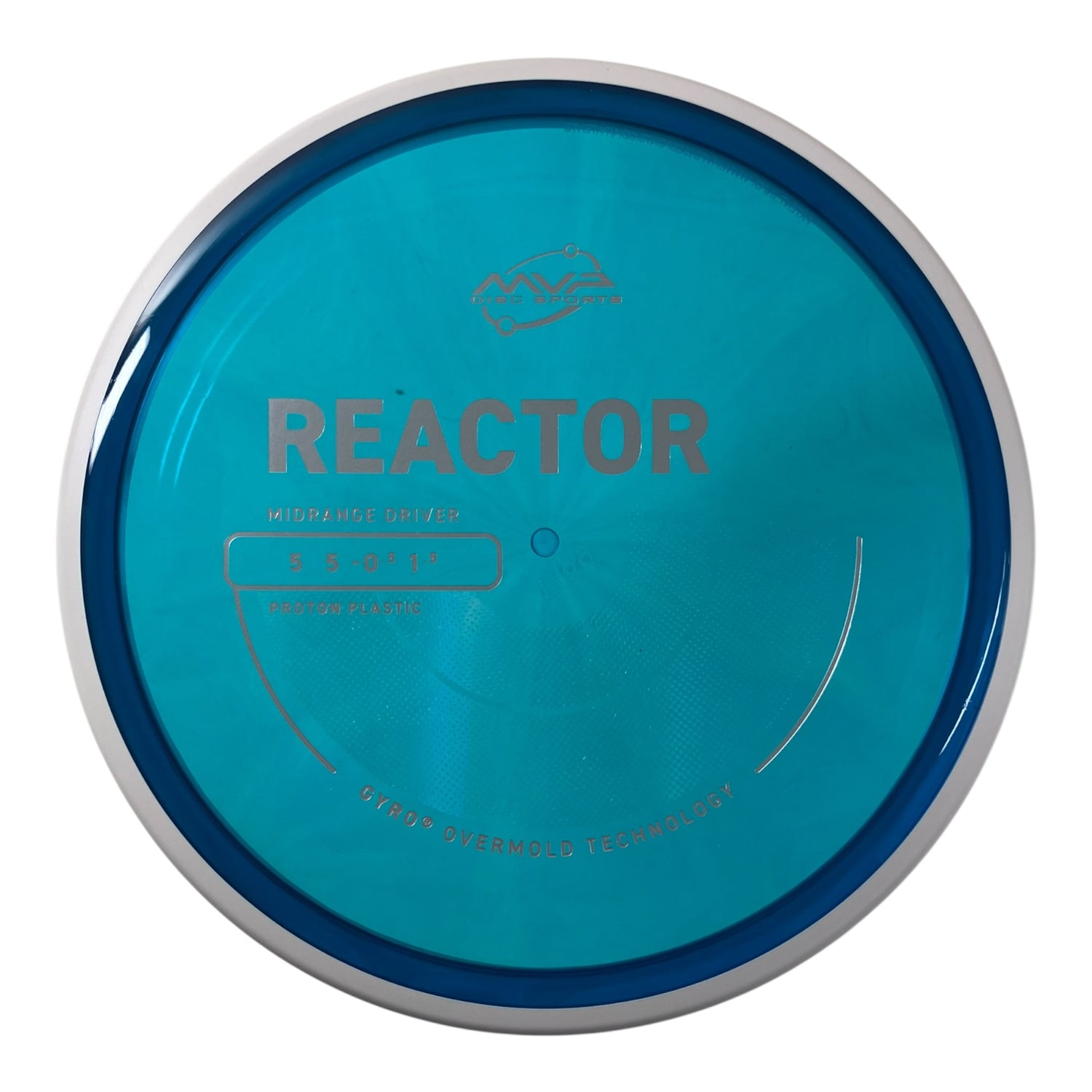 MVP Disc Sports Reactor | Proton | Blue/White 176g (Project Lab Coat) Disc Golf