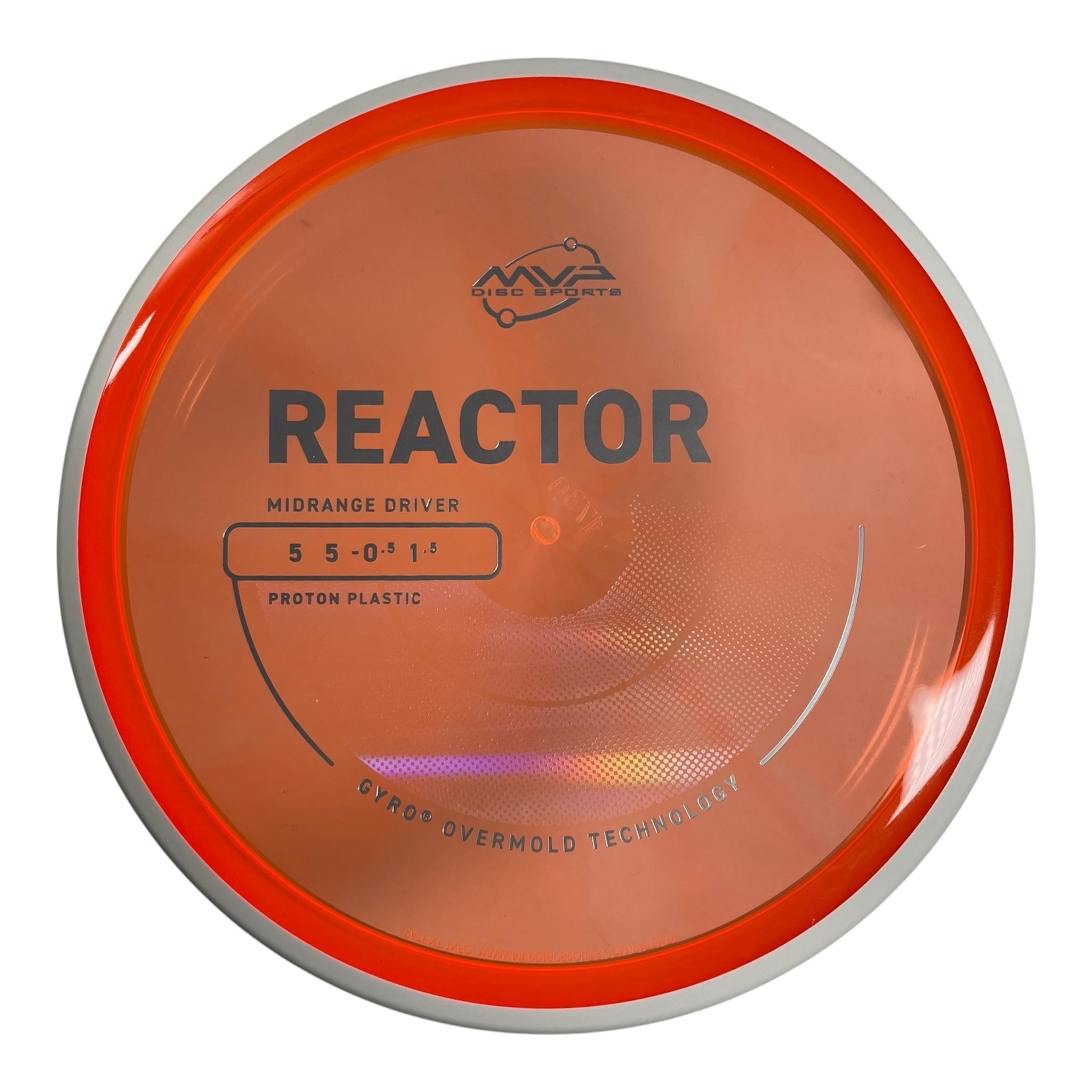 MVP Disc Sports Reactor | Proton | Orange/White 173-175g (Project Lab Coat) Disc Golf
