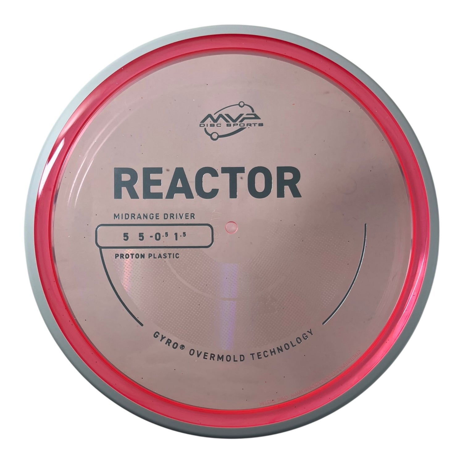 MVP Disc Sports Reactor | Proton | Pink/White 167-177g (Project Lab Coat) Disc Golf