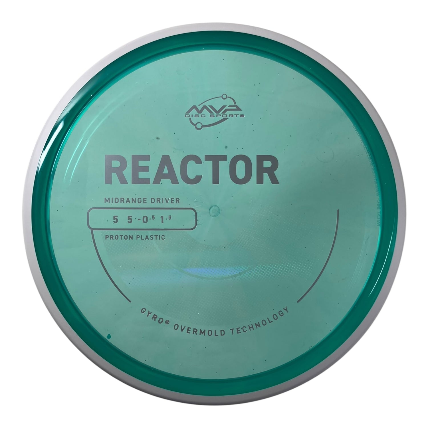 MVP Disc Sports Reactor | Proton | Teal/White 174g (Project Lab Coat) Disc Golf