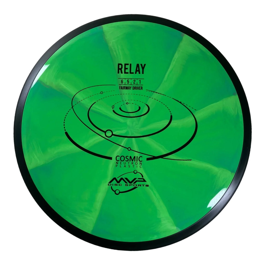 MVP Disc Sports Relay | Cosmic Neutron | Green/Black 162 - 168g Disc Golf