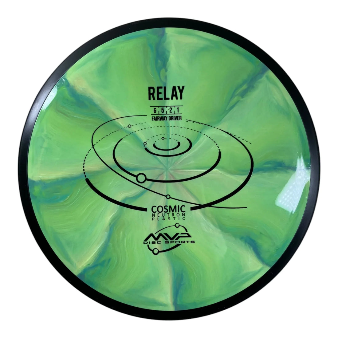 MVP Disc Sports Relay | Cosmic Neutron | Green/Black 168g Disc Golf