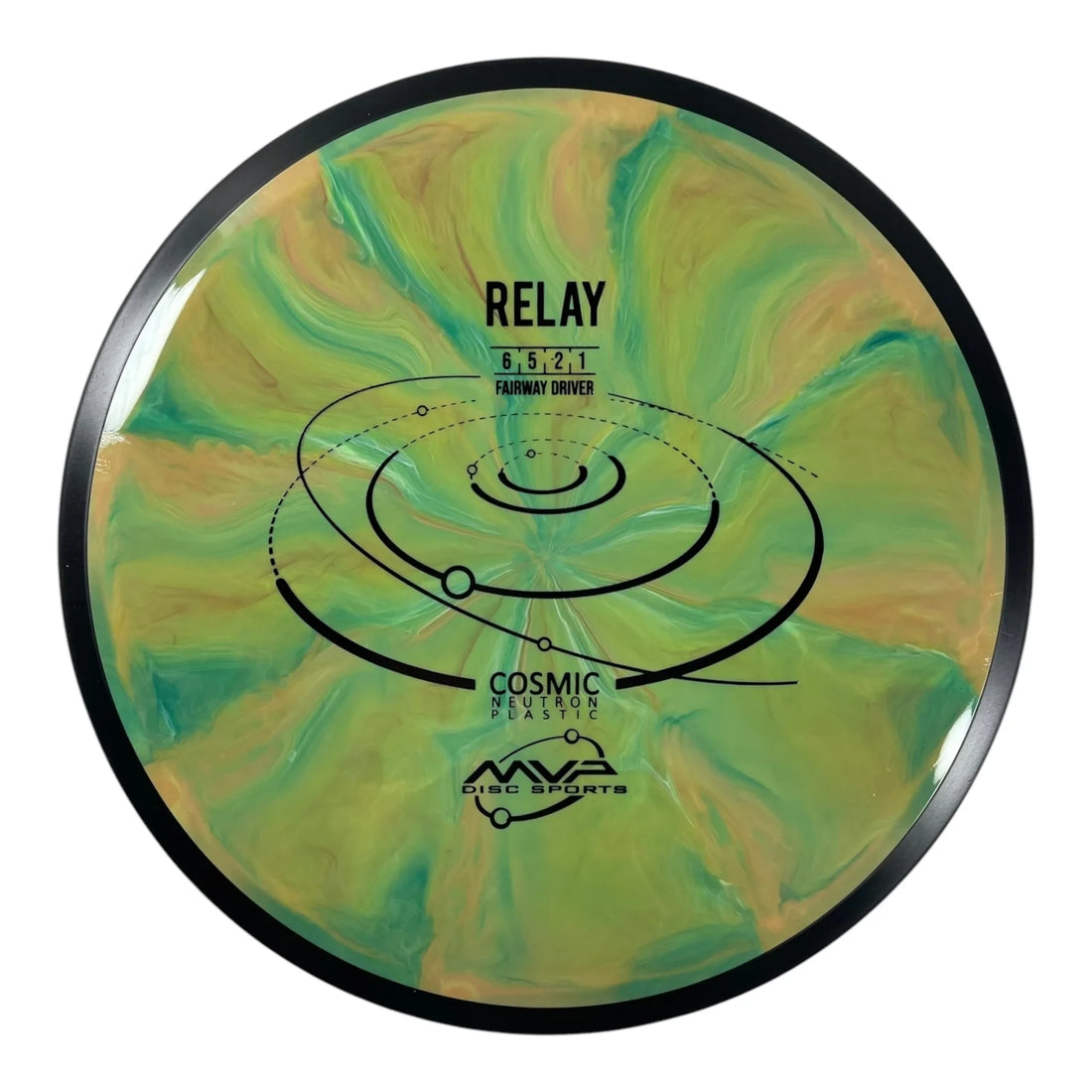 MVP Disc Sports Relay | Cosmic Neutron | Green/Orange 162-168g Disc Golf