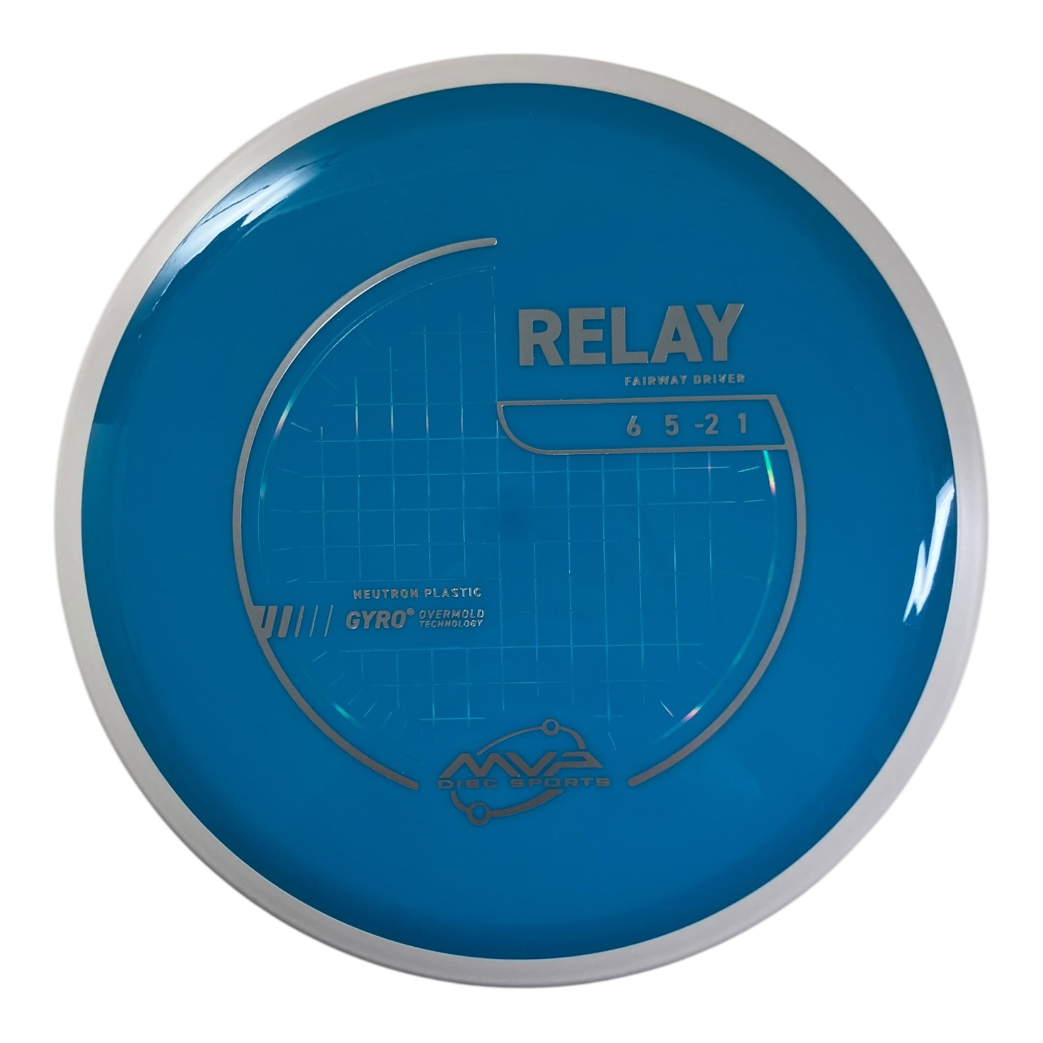 MVP Disc Sports Relay | Neutron | Blue/White 162g (Project Lab Coat) Disc Golf