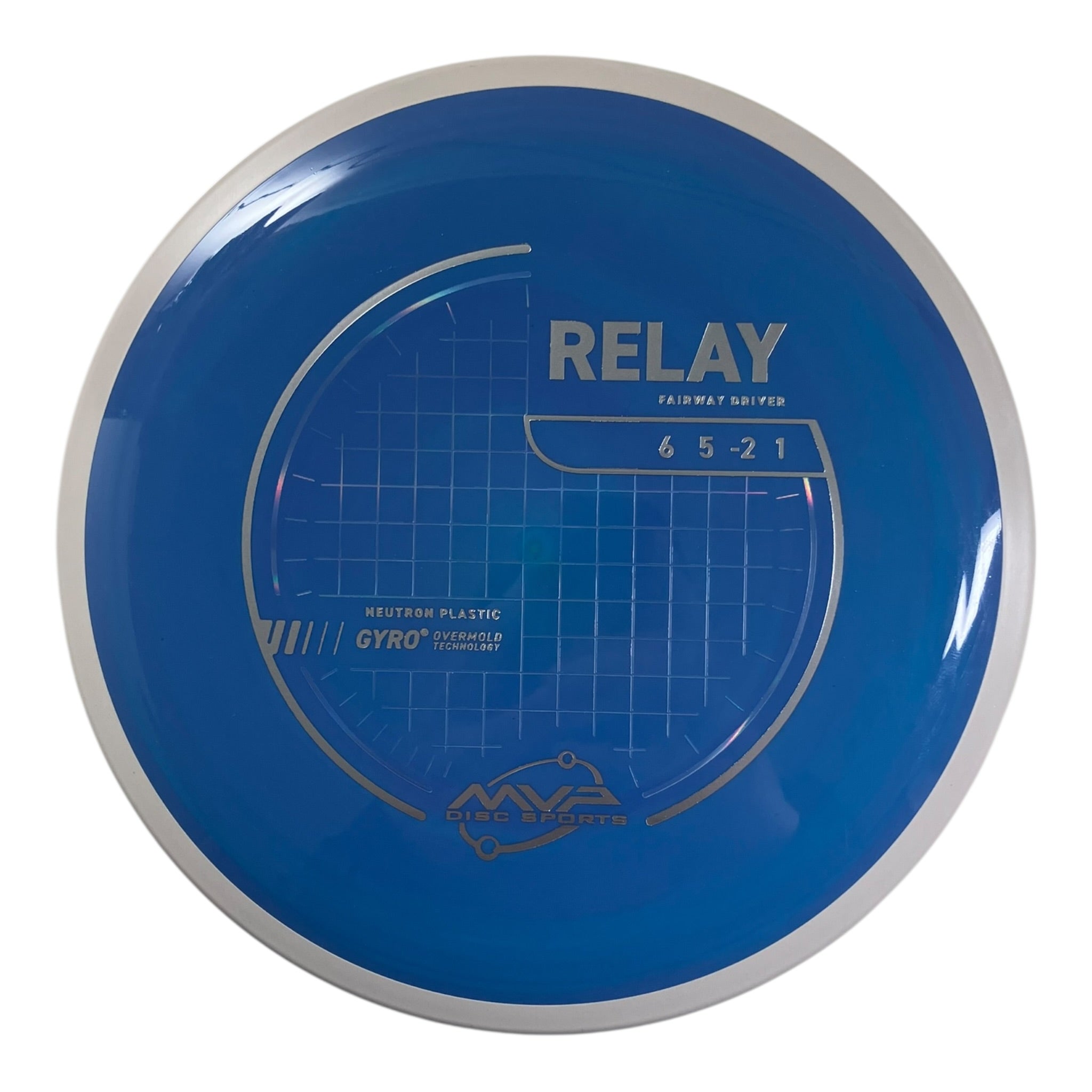 MVP Disc Sports Relay | Neutron | Blue/White 174g (Project Lab Coat) Disc Golf