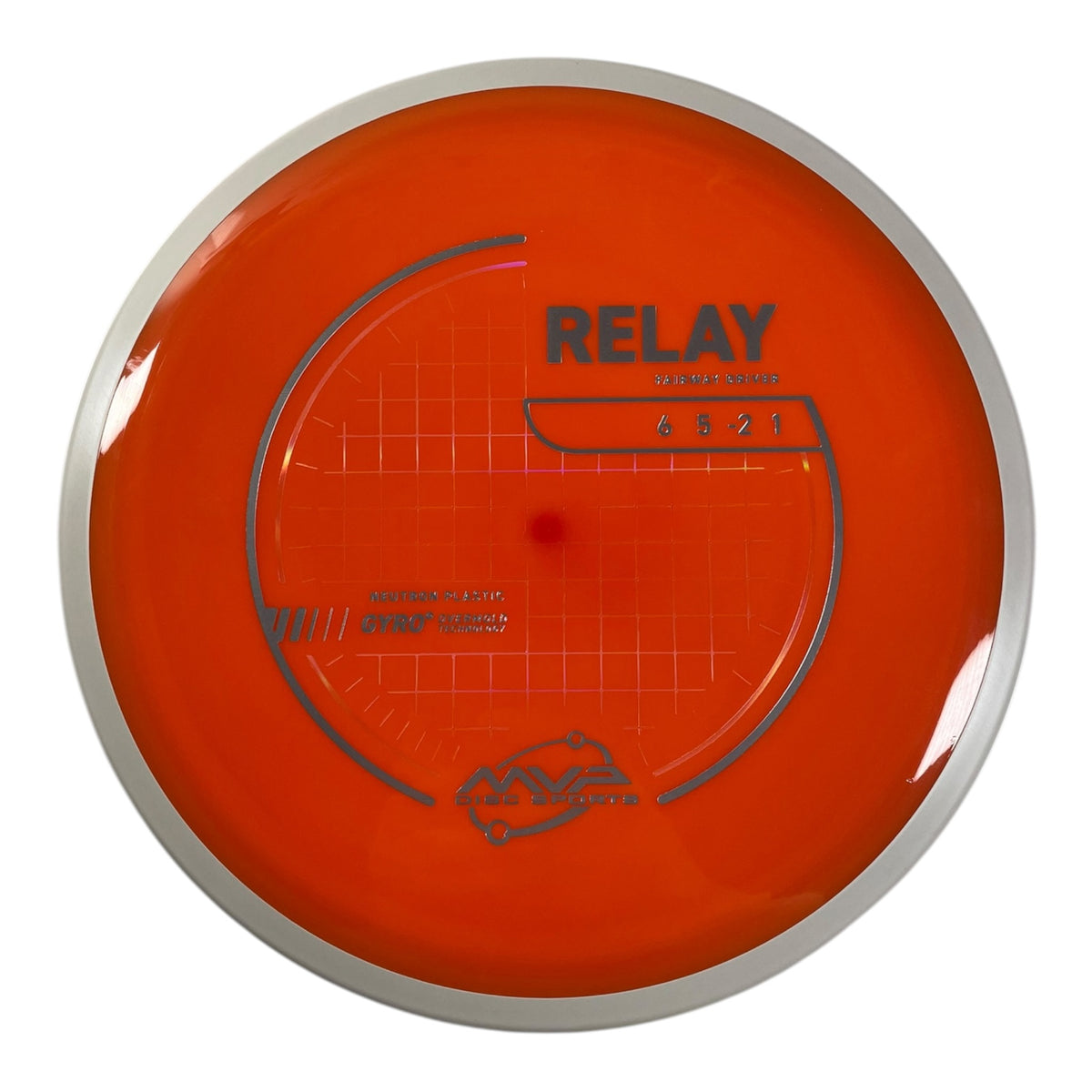 MVP Disc Sports Relay | Neutron | Orange/White 174g (Project Lab Coat) Disc Golf