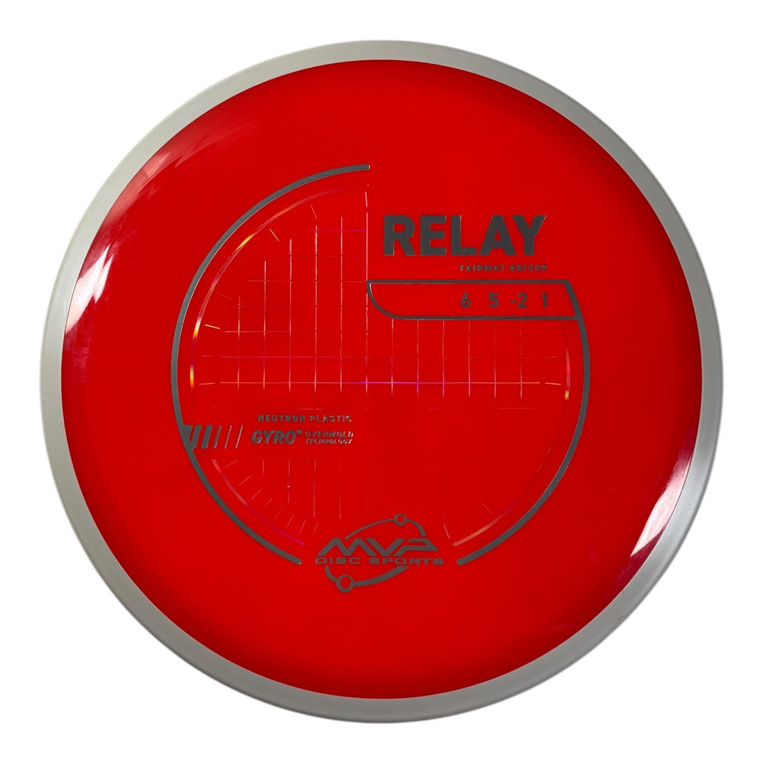 MVP Disc Sports Relay | Neutron | Red/White 168g (Project Lab Coat) Disc Golf