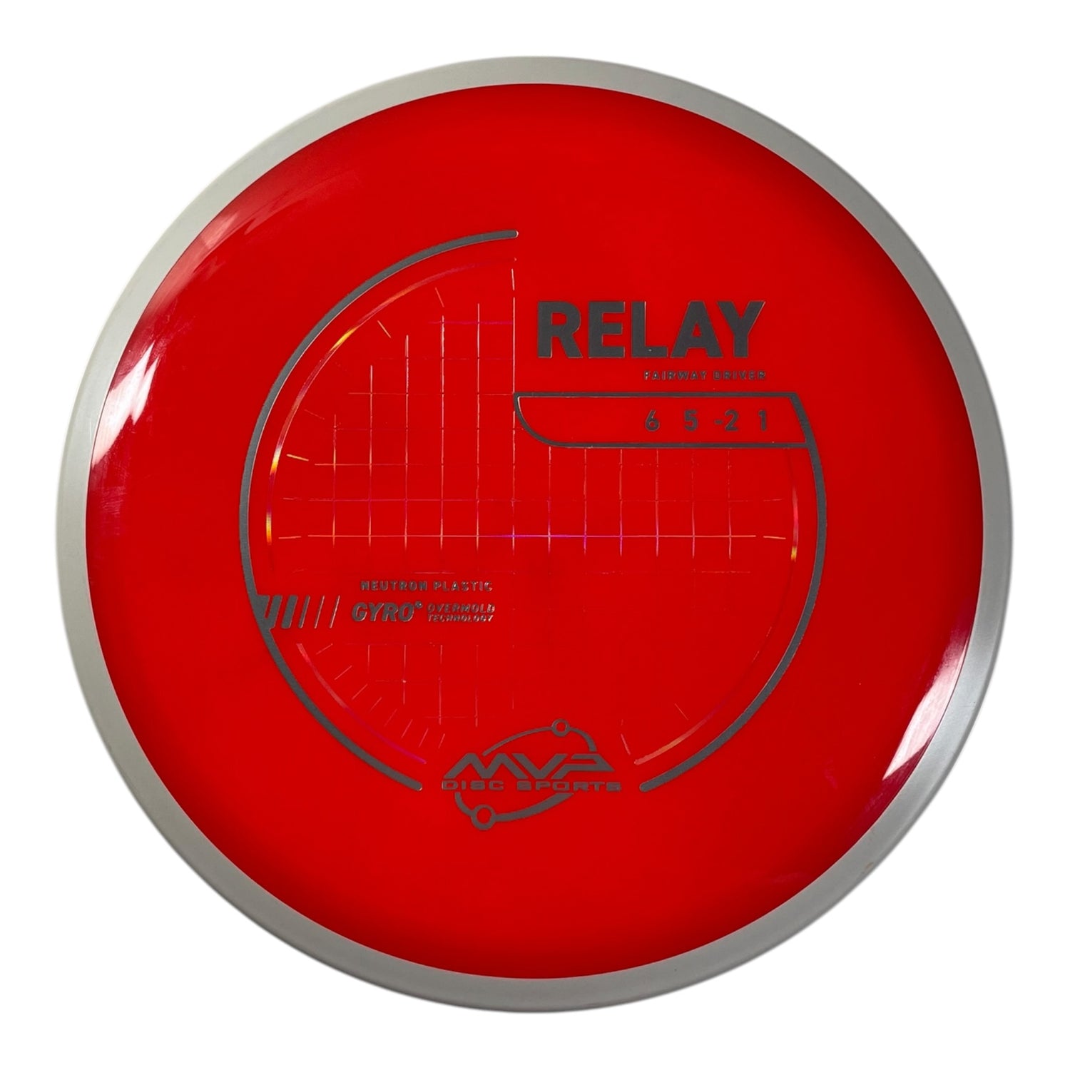 MVP Disc Sports Relay | Neutron | Red/White 168g (Project Lab Coat) Disc Golf
