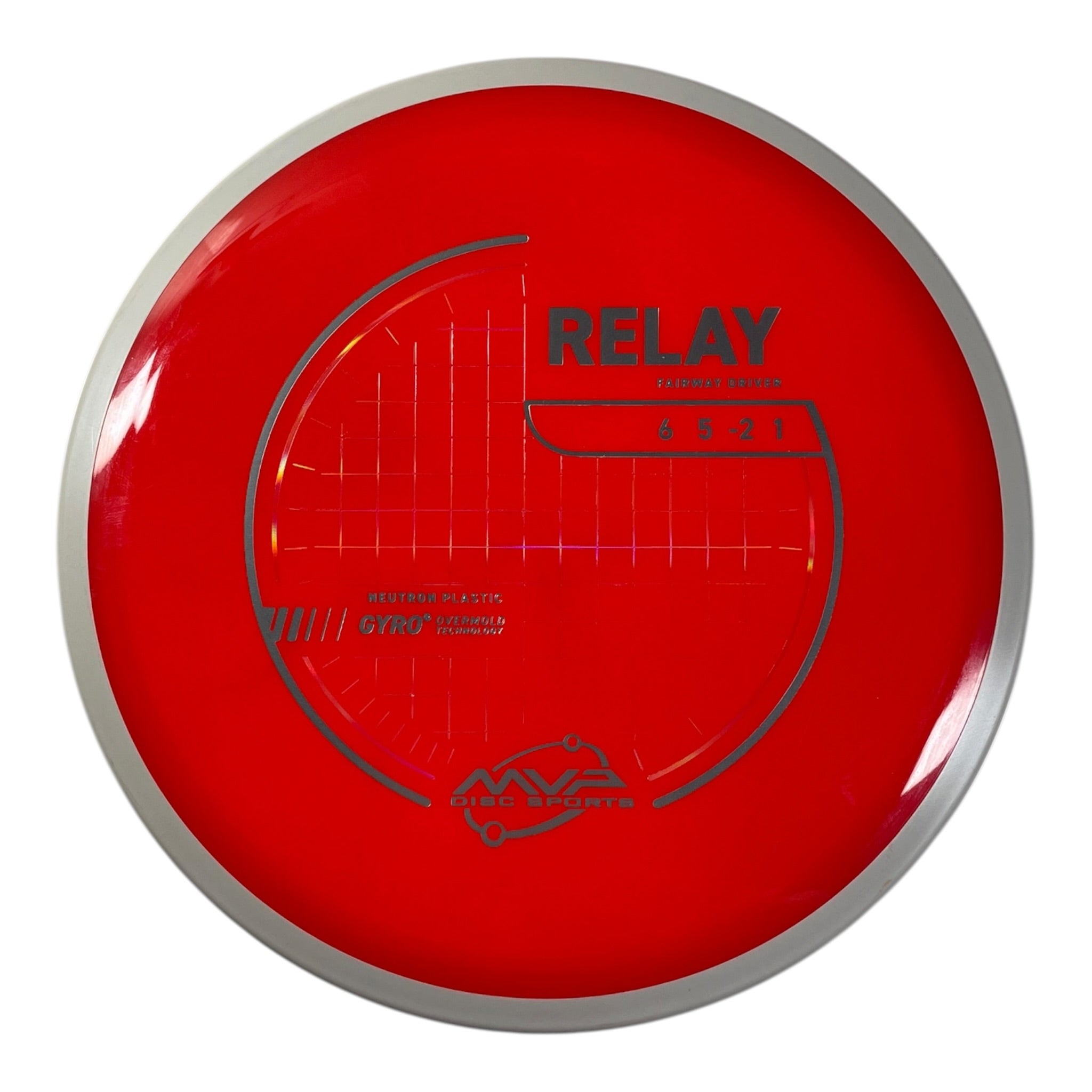 MVP Disc Sports Relay | Neutron | Red/White 168g (Project Lab Coat) Disc Golf