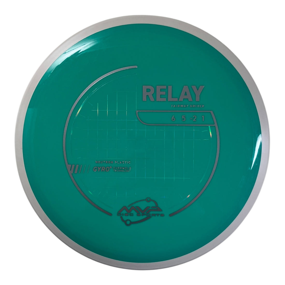 MVP Disc Sports Relay | Neutron | Teal/White 168g (Project Lab Coat) Disc Golf