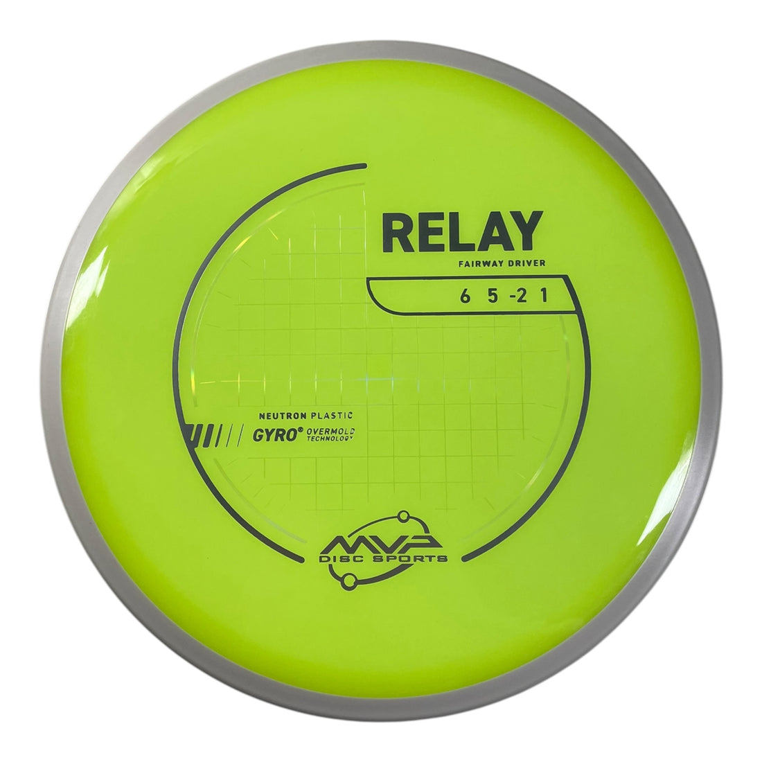 MVP Disc Sports Relay | Neutron | Yellow/White 161g (Project Lab Coat) Disc Golf