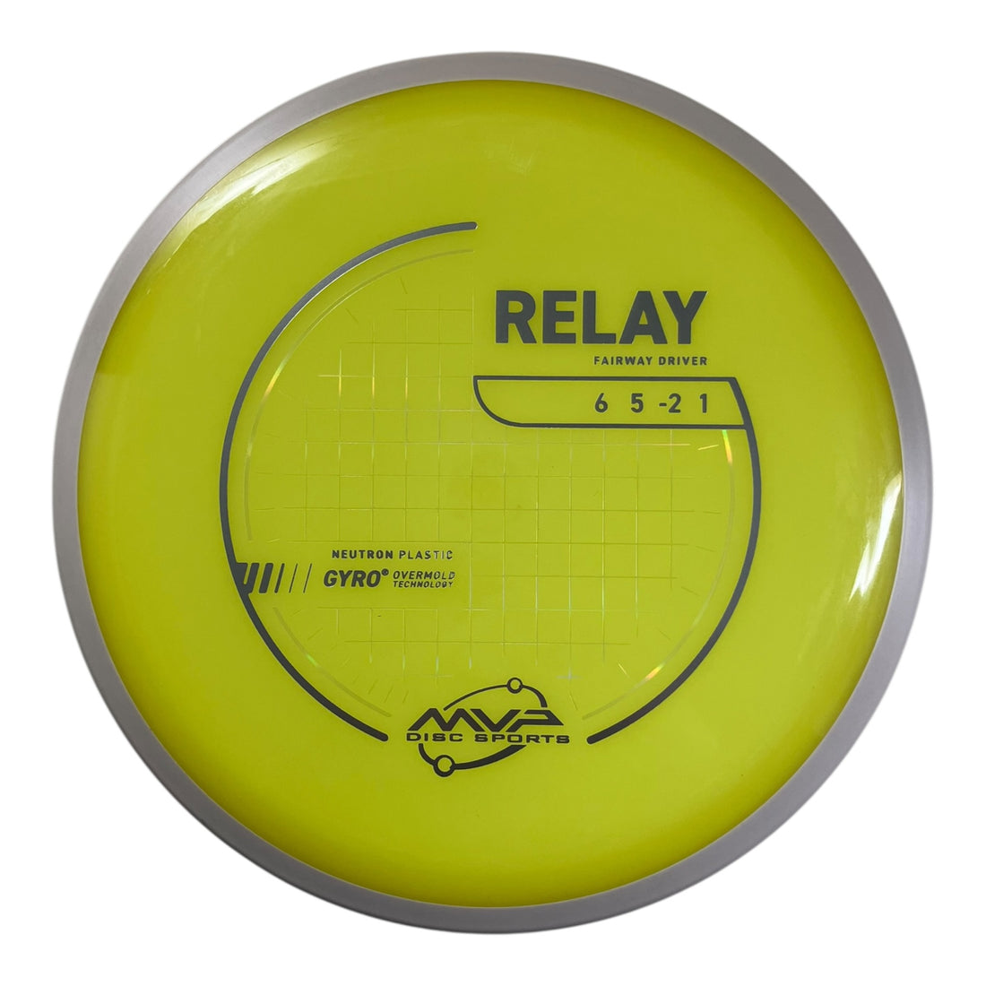 MVP Disc Sports Relay | Neutron | Yellow/White 168g (Project Lab Coat) Disc Golf