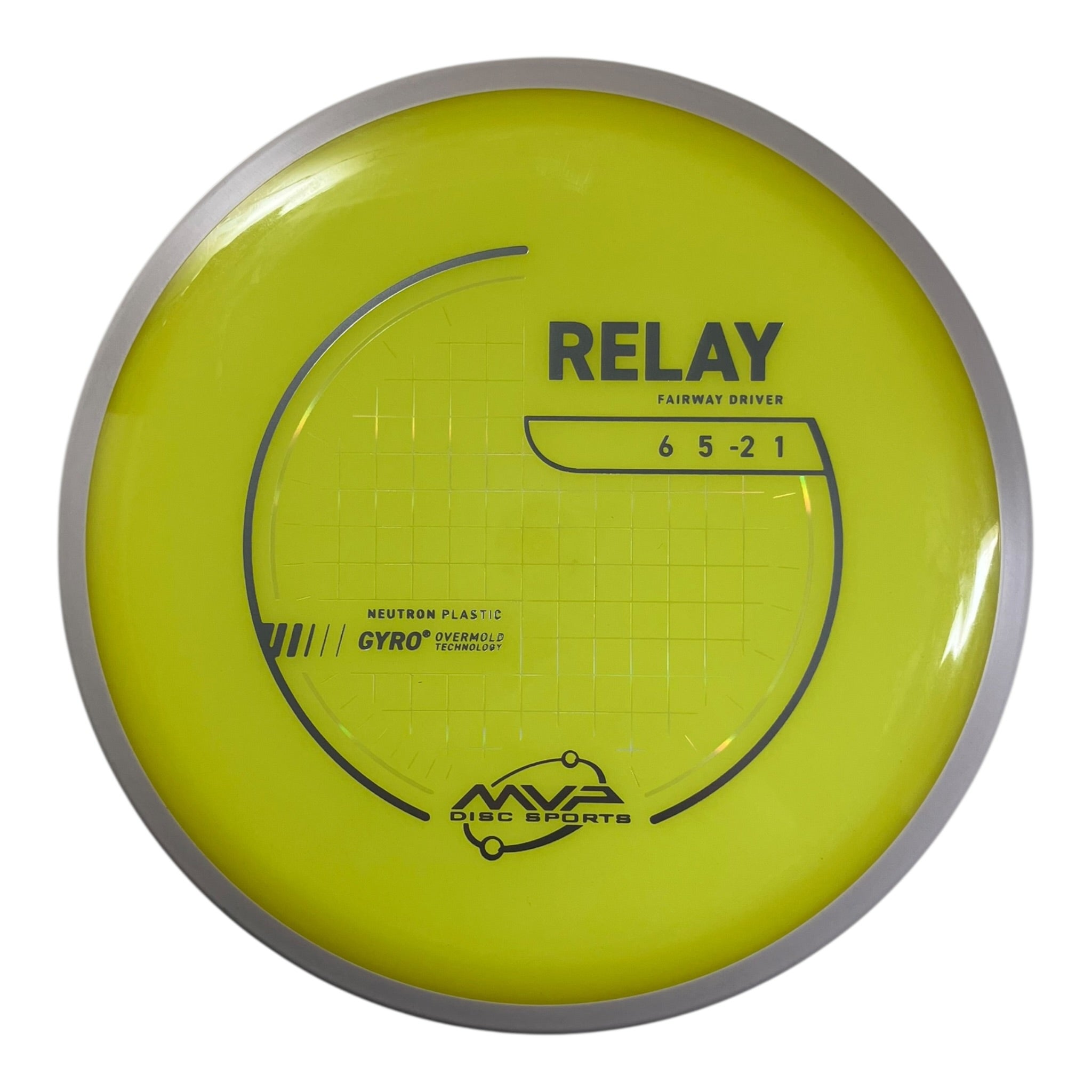 MVP Disc Sports Relay | Neutron | Yellow/White 168g (Project Lab Coat) Disc Golf