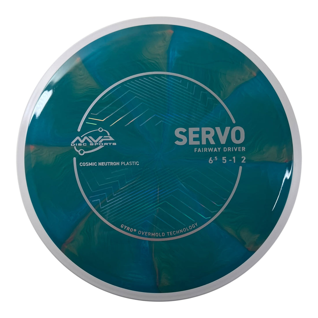 MVP Disc Sports Servo | Cosmic Neutron | Teal/White 167g (Project Lab Coat) Disc Golf