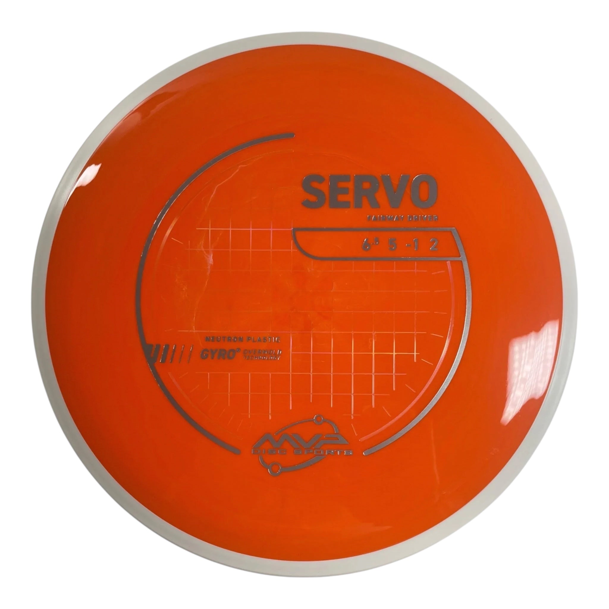 MVP Disc Sports Servo | Neutron | Orange/White 163g (Project Lab Coat) Disc Golf