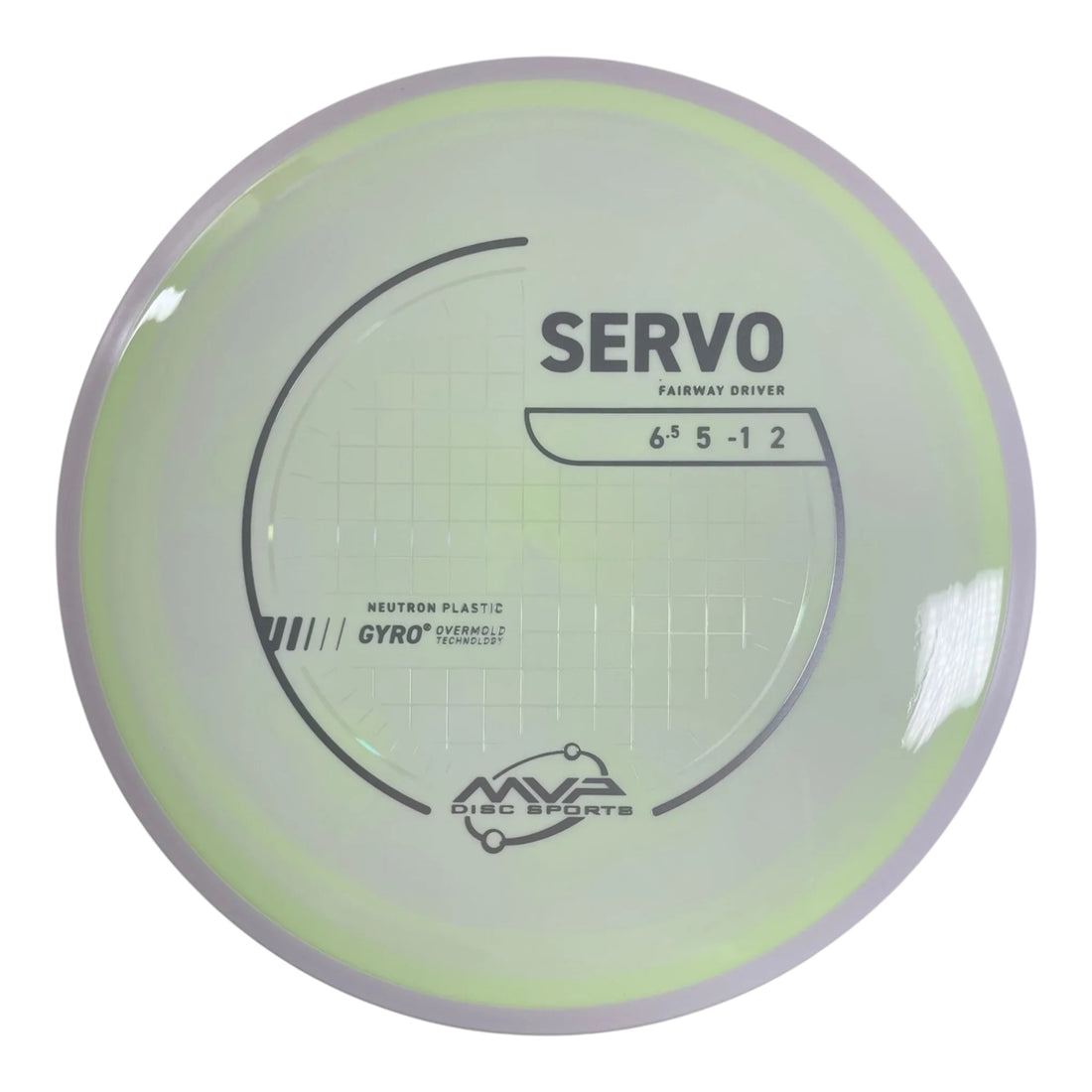 MVP Disc Sports Servo | Neutron | Yellow/White 164g (Project Lab Coat) Disc Golf