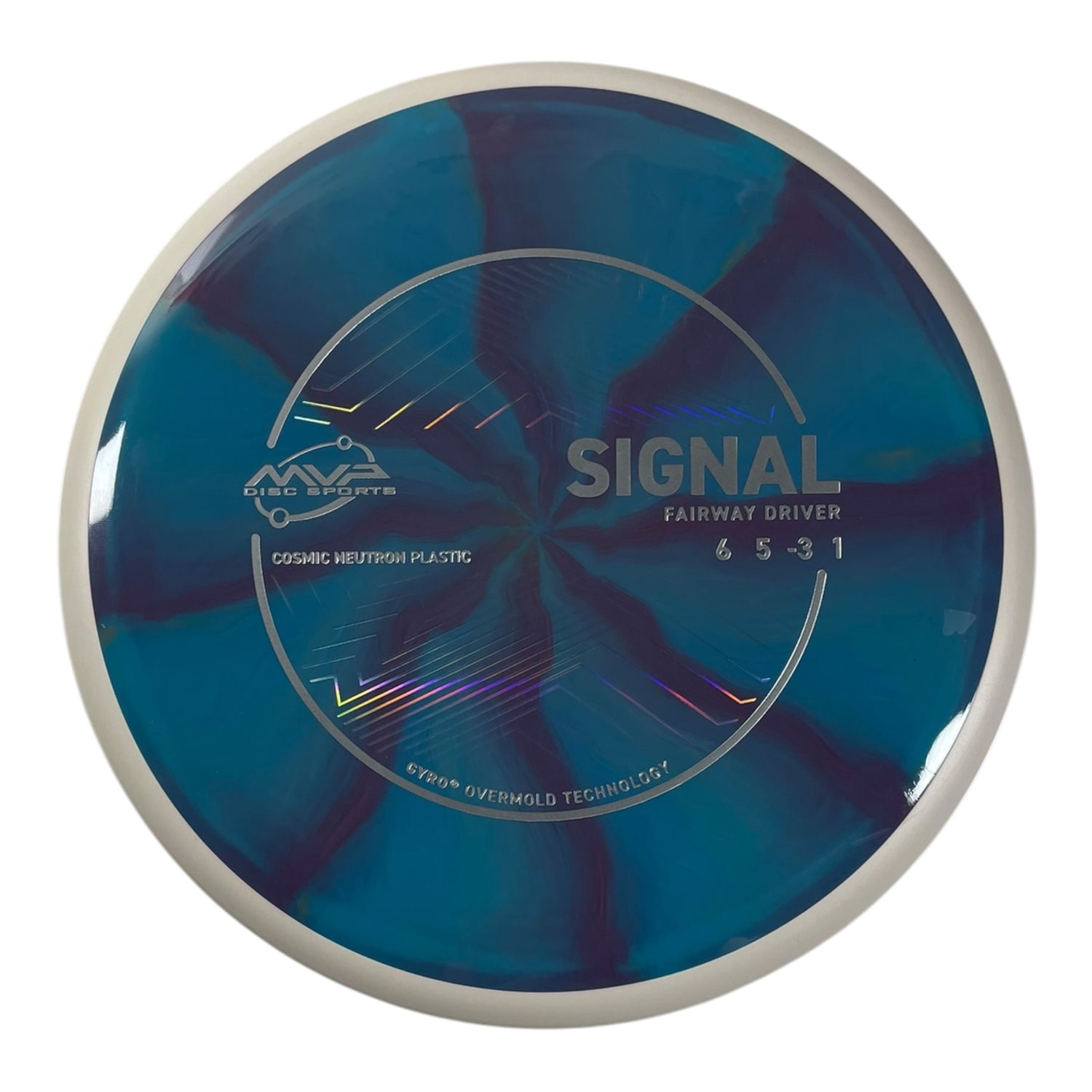 MVP Disc Sports Signal | Cosmic Neutron | Blue/White 168g (Project Lab Coat) Disc Golf