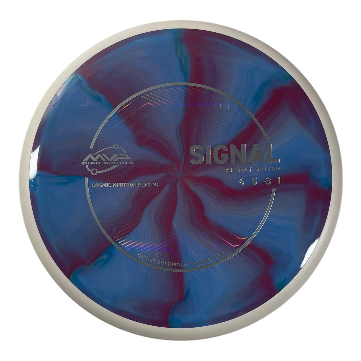 MVP Disc Sports Signal | Cosmic Neutron | Red/White 172g (Project Lab Coat) Disc Golf