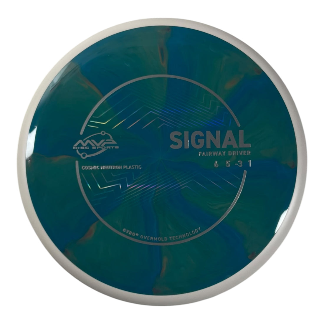 MVP Disc Sports Signal | Cosmic Neutron | Teal/White 164g (Project Lab Coat) Disc Golf