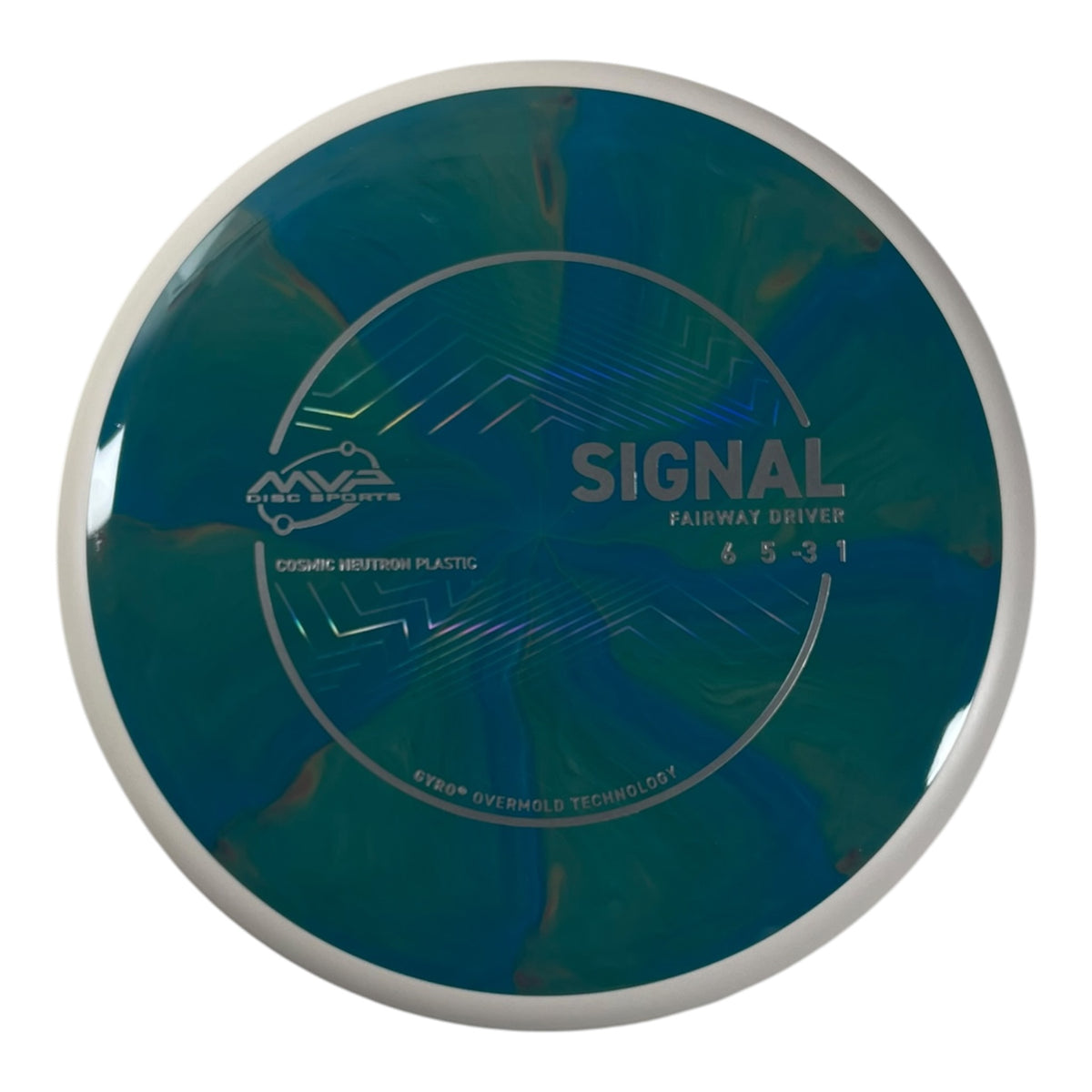 MVP Disc Sports Signal | Cosmic Neutron | Teal/White 164g (Project Lab Coat) Disc Golf