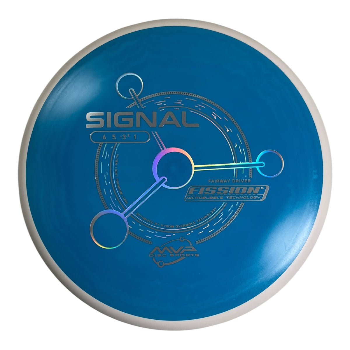 MVP Disc Sports Signal | Fission | Blue/White 153g (Project Lab Coat) Disc Golf