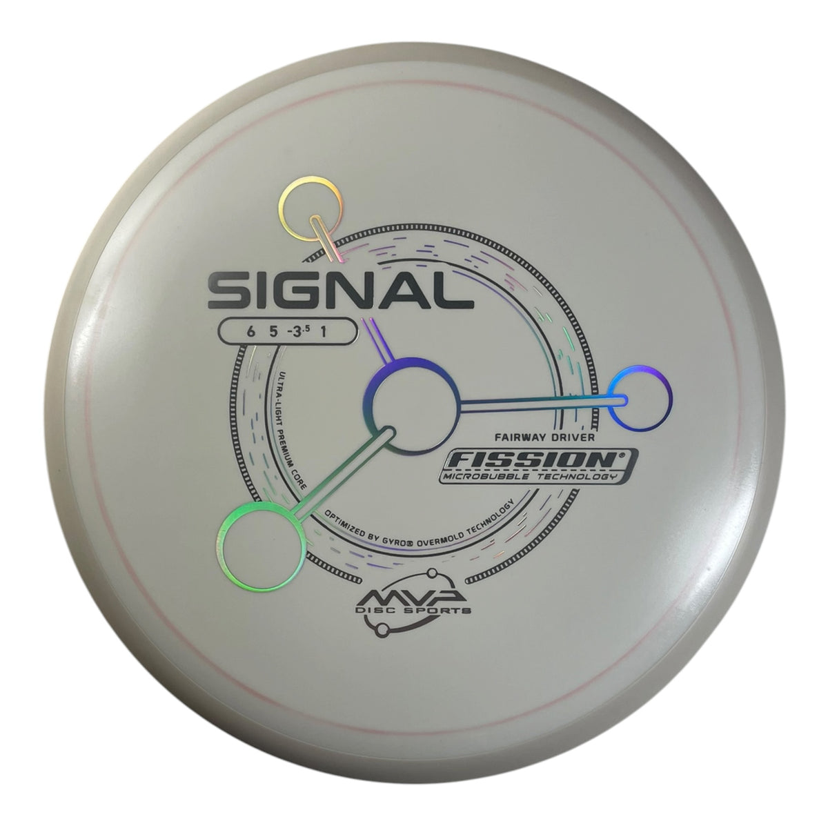 MVP Disc Sports Signal | Fission | White/White 157g (Project Lab Coat) Disc Golf