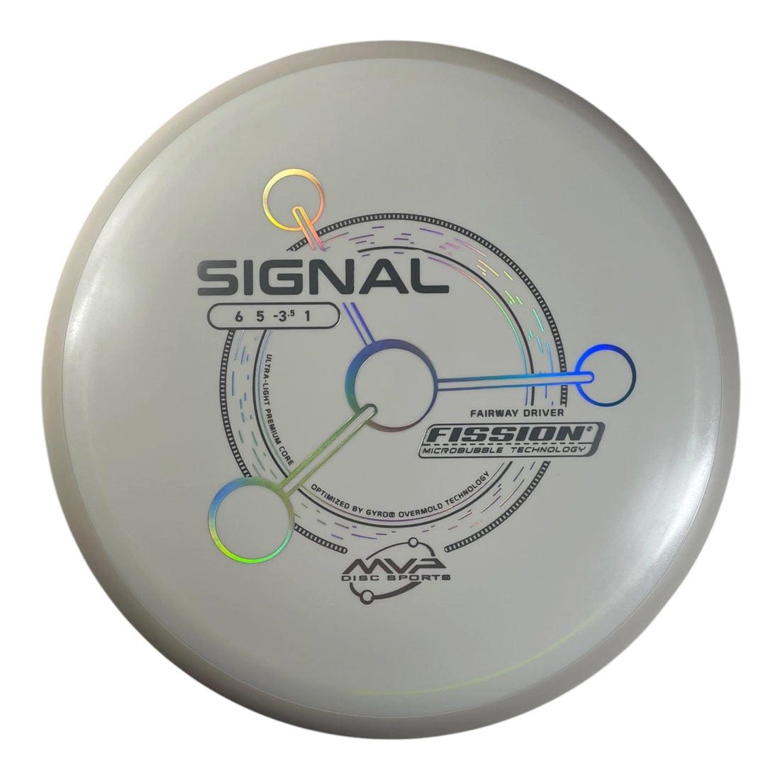 MVP Disc Sports Signal | Fission | White/White 163g (Project Lab Coat) Disc Golf