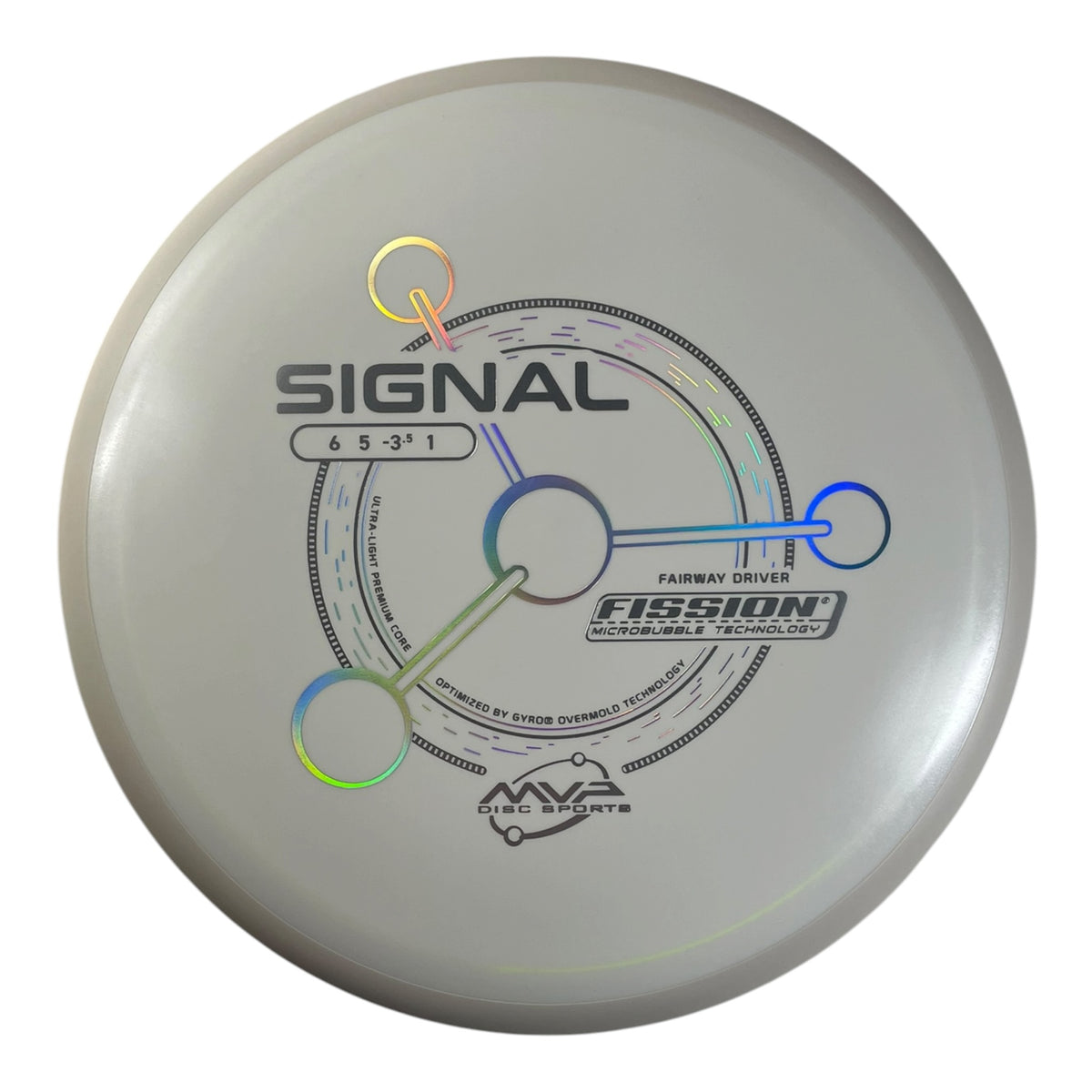 MVP Disc Sports Signal | Fission | White/White 163g (Project Lab Coat) Disc Golf