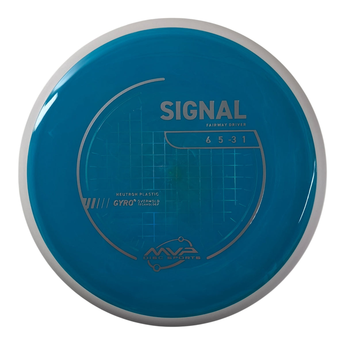 MVP Disc Sports Signal | Neutron | Blue/White 173g (Project Lab Coat) Disc Golf