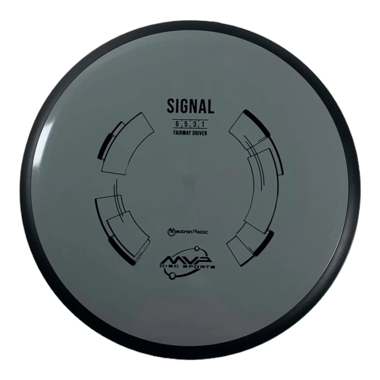 MVP Disc Sports Signal | Neutron | Grey/Black 165g Disc Golf