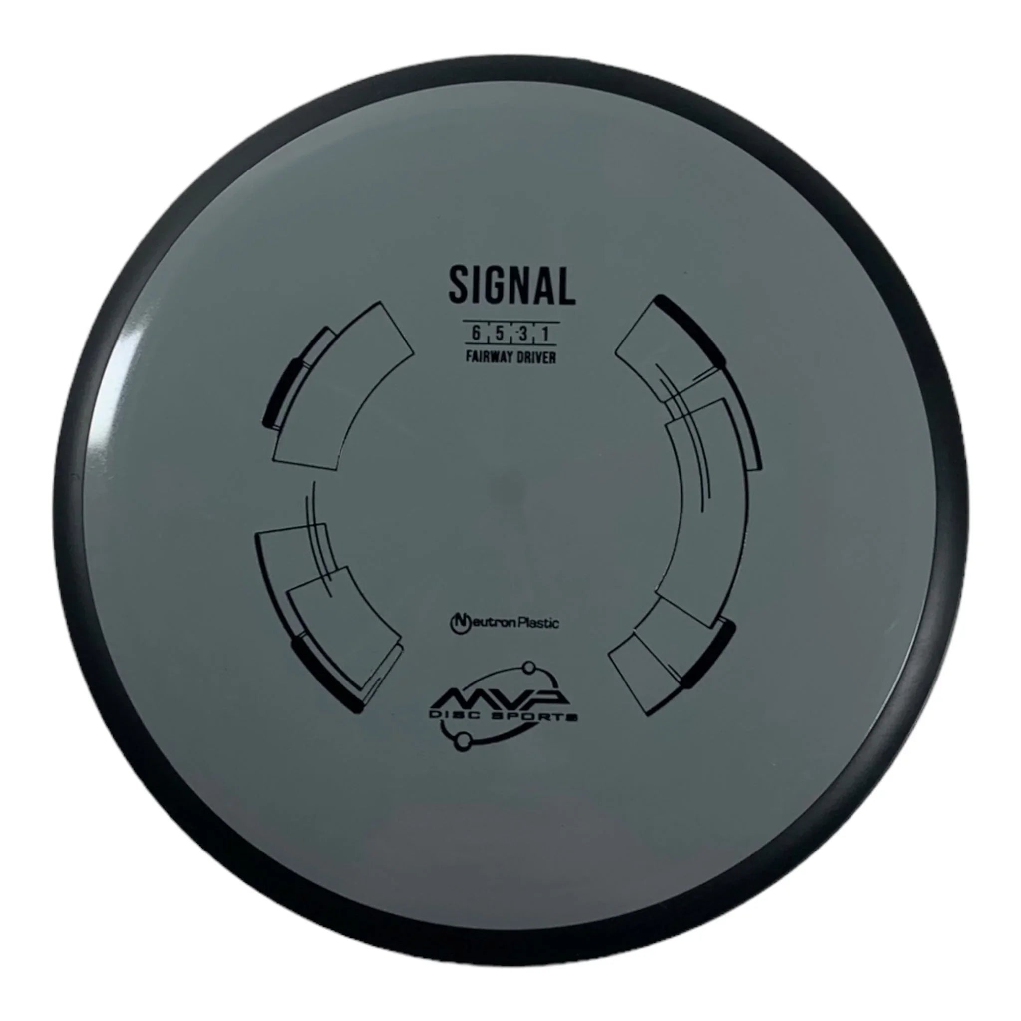MVP Disc Sports Signal | Neutron | Grey/Black 165g Disc Golf