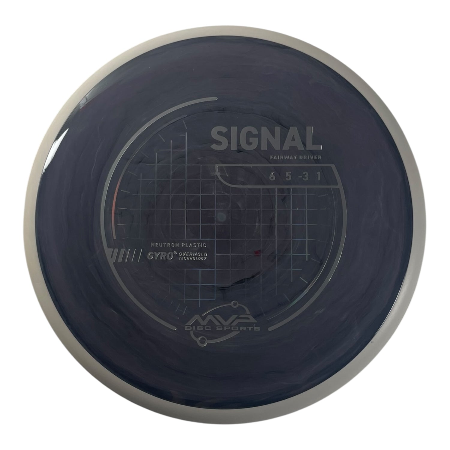 MVP Disc Sports Signal | Neutron | Grey/White 172g (Project Lab Coat) Disc Golf