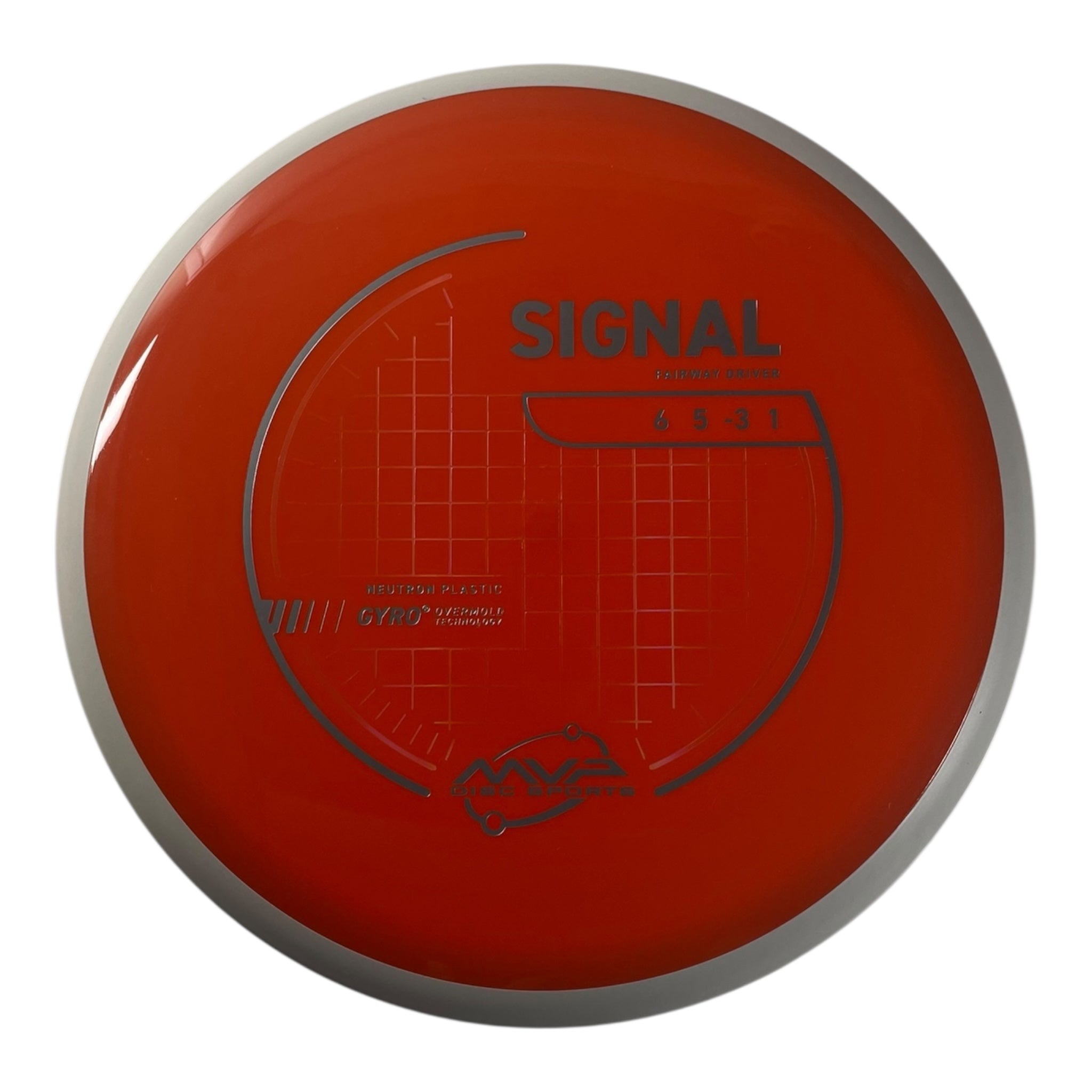 MVP Disc Sports Signal | Neutron | Orange/White 169g (Project Lab Coat) Disc Golf