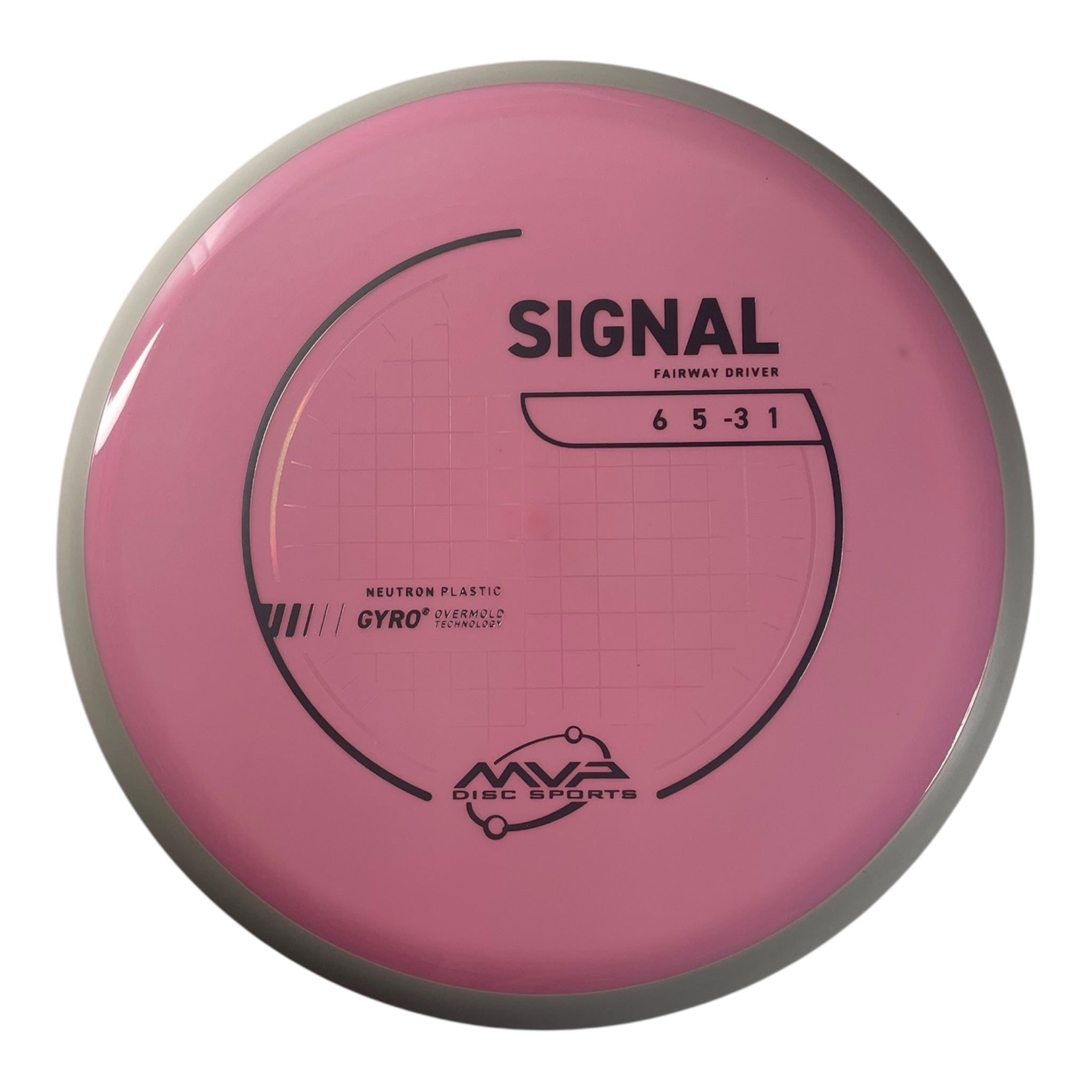 MVP Disc Sports Signal | Neutron | Pink/White 167g (Project Lab Coat) Disc Golf