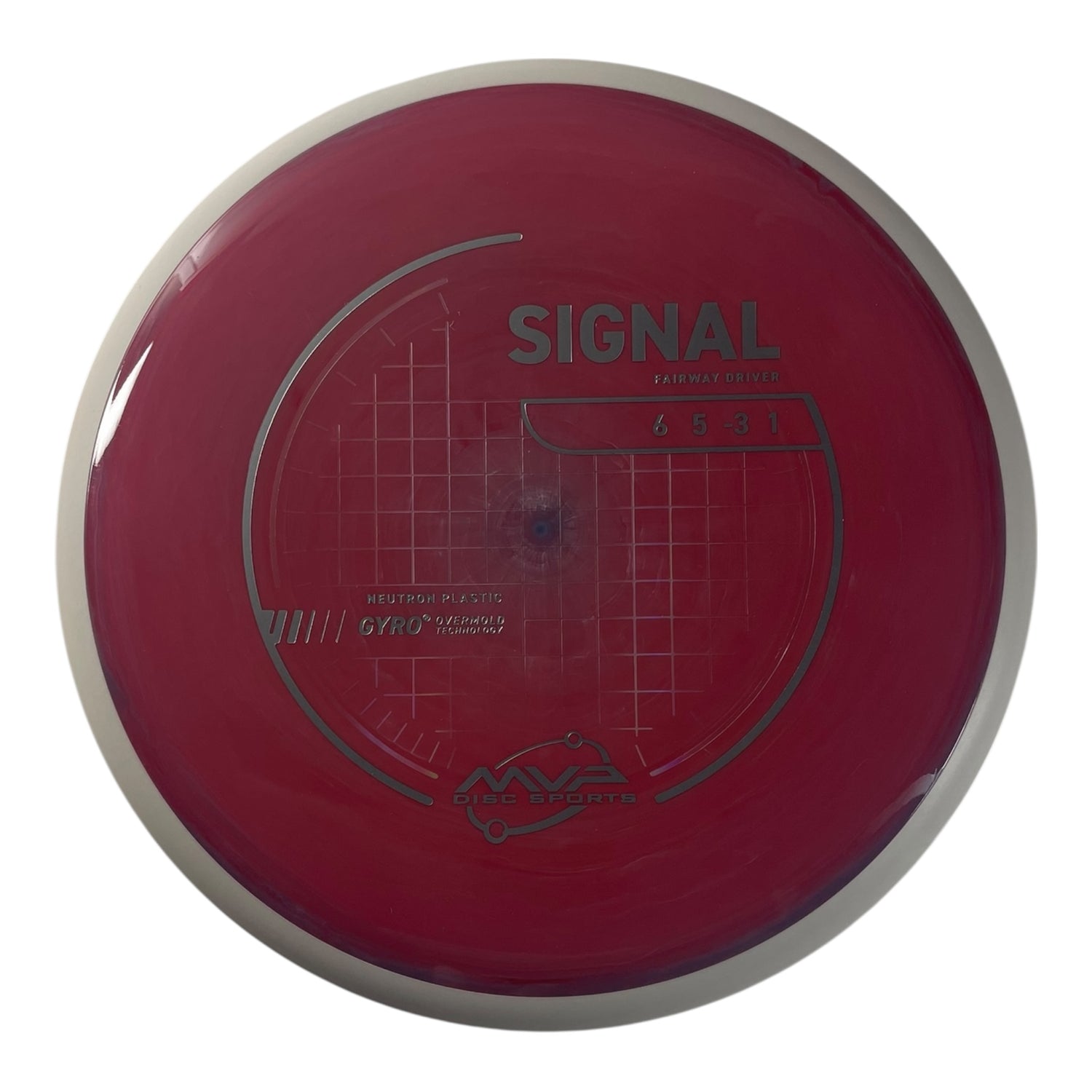 MVP Disc Sports Signal | Neutron | Pink/White 173g (Project Lab Coat) Disc Golf