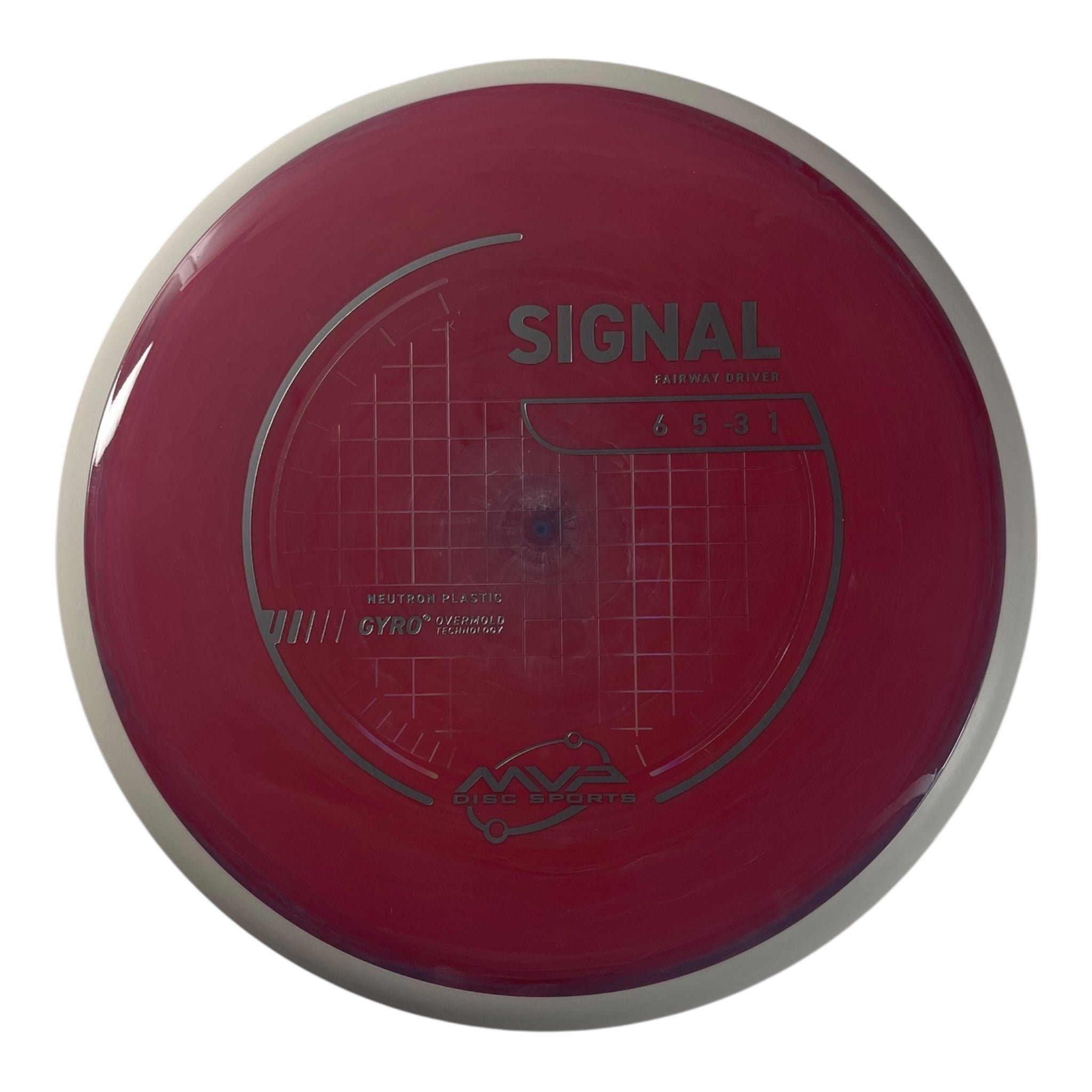 MVP Disc Sports Signal | Neutron | Pink/White 173g (Project Lab Coat) Disc Golf