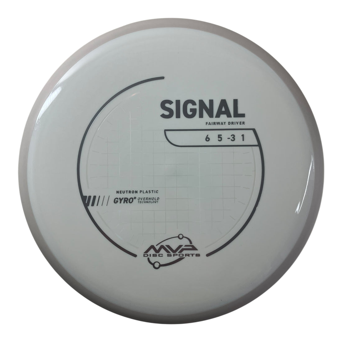 MVP Disc Sports Signal | Neutron | White/White 158-173g (Project Lab Coat) Disc Golf