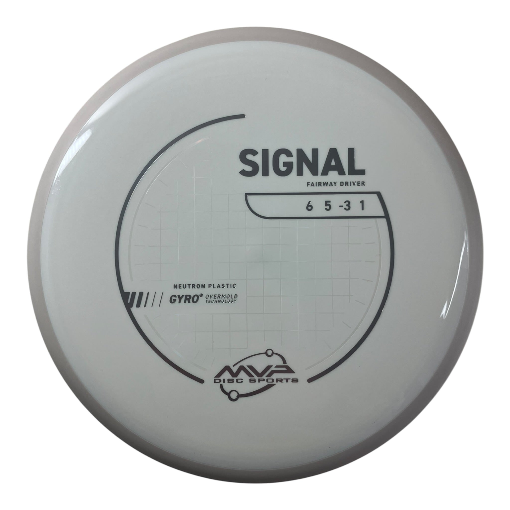 MVP Disc Sports Signal | Neutron | White/White 158-173g (Project Lab Coat) Disc Golf