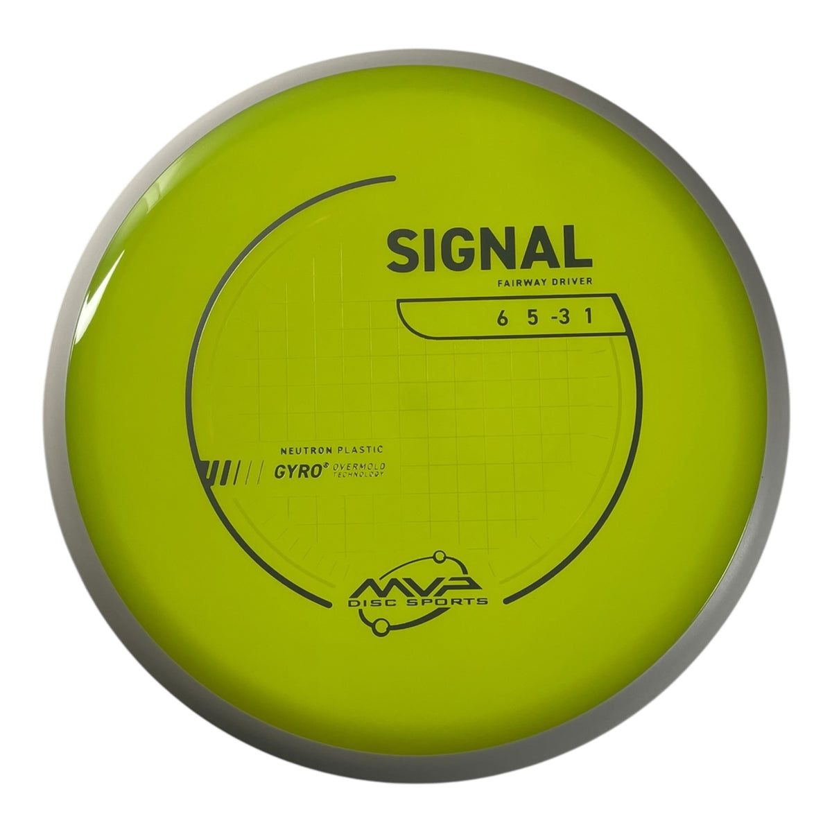 MVP Disc Sports Signal | Neutron | Yellow/White 169g (Project Lab Coat) Disc Golf