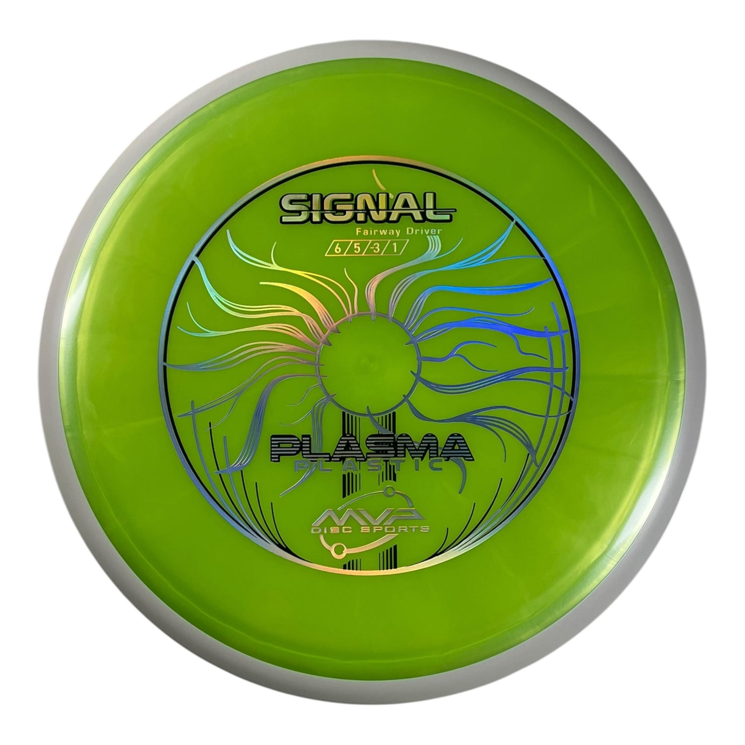 MVP Disc Sports Signal | Plasma | Green/White 156g (Project Lab Coat) Disc Golf