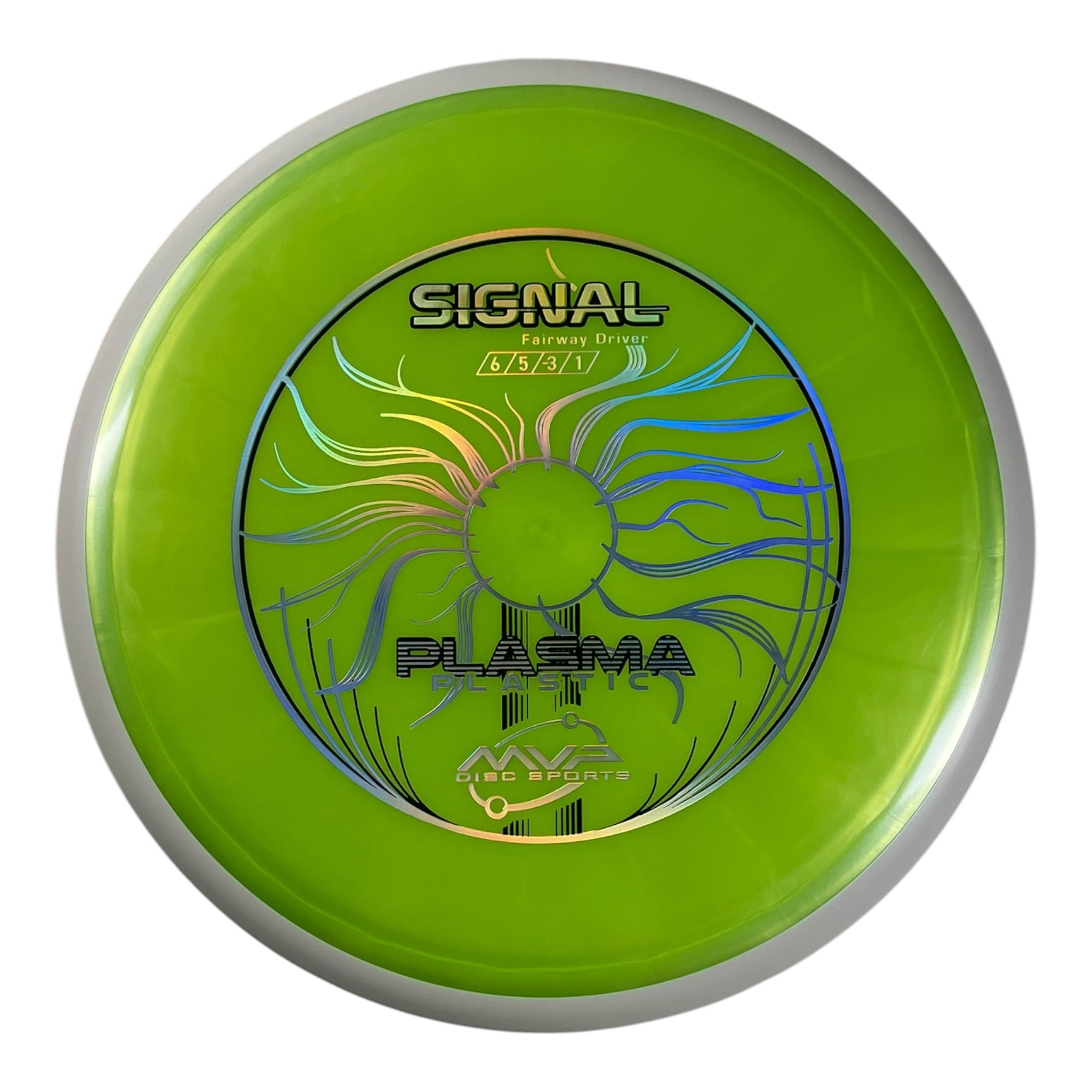 MVP Disc Sports Signal | Plasma | Green/White 156g (Project Lab Coat) Disc Golf