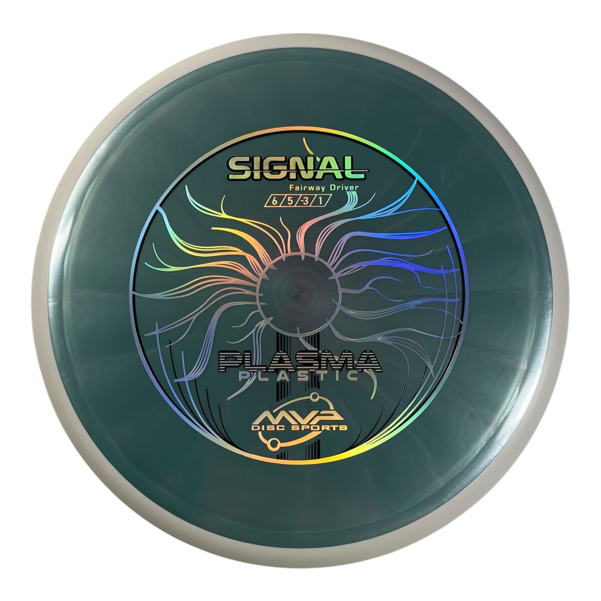 MVP Disc Sports Signal | Plasma | Teal/White 160g (Project Lab Coat) Disc Golf