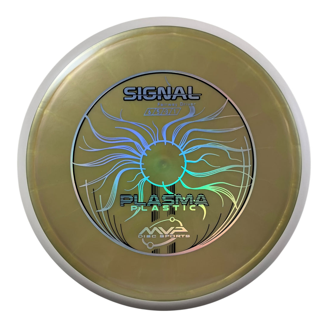 MVP Disc Sports Signal | Plasma | Yellow/White 174g (Project Lab Coat) Disc Golf