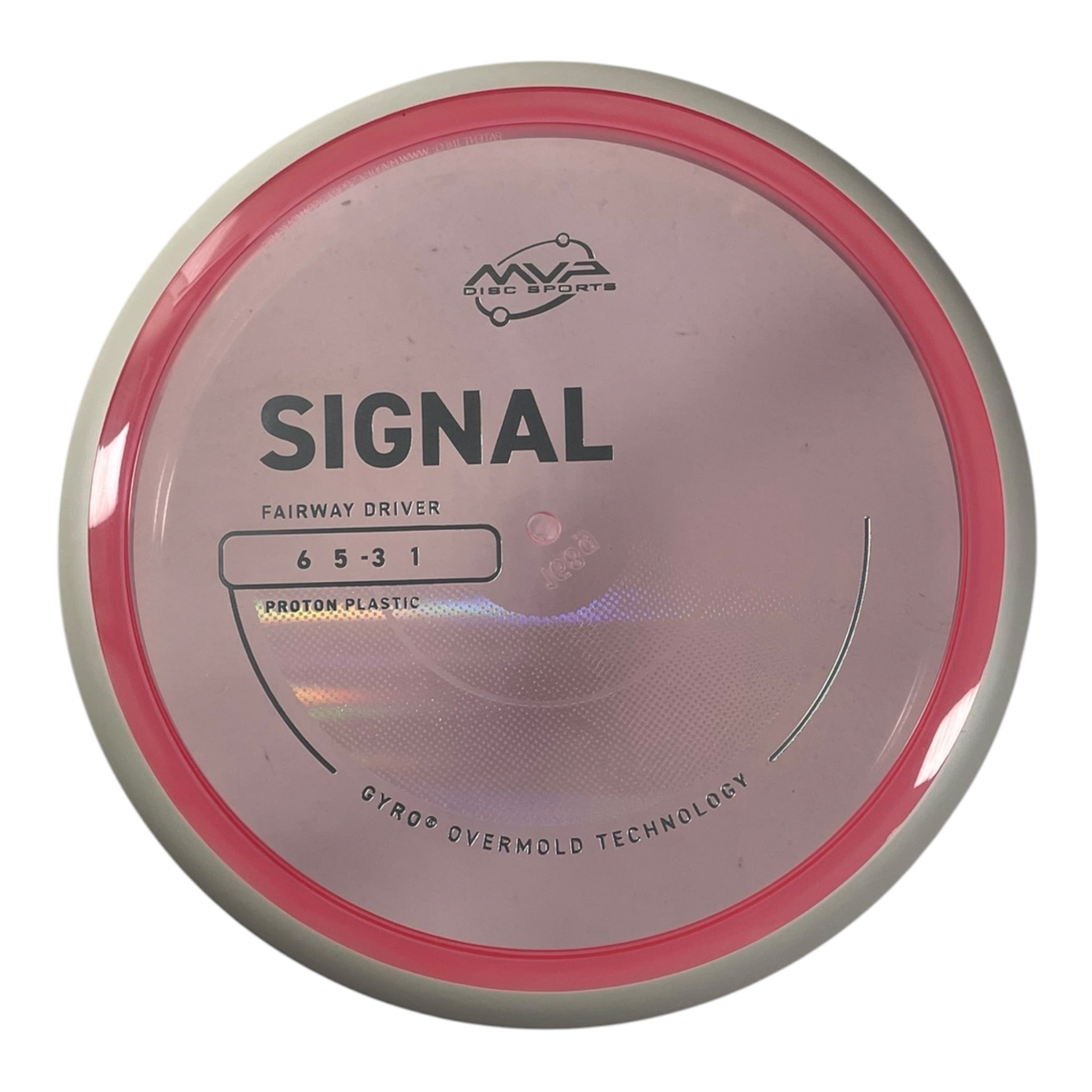 MVP Disc Sports Signal | Proton | Pink/White 168g (Project Lab Coat) Disc Golf