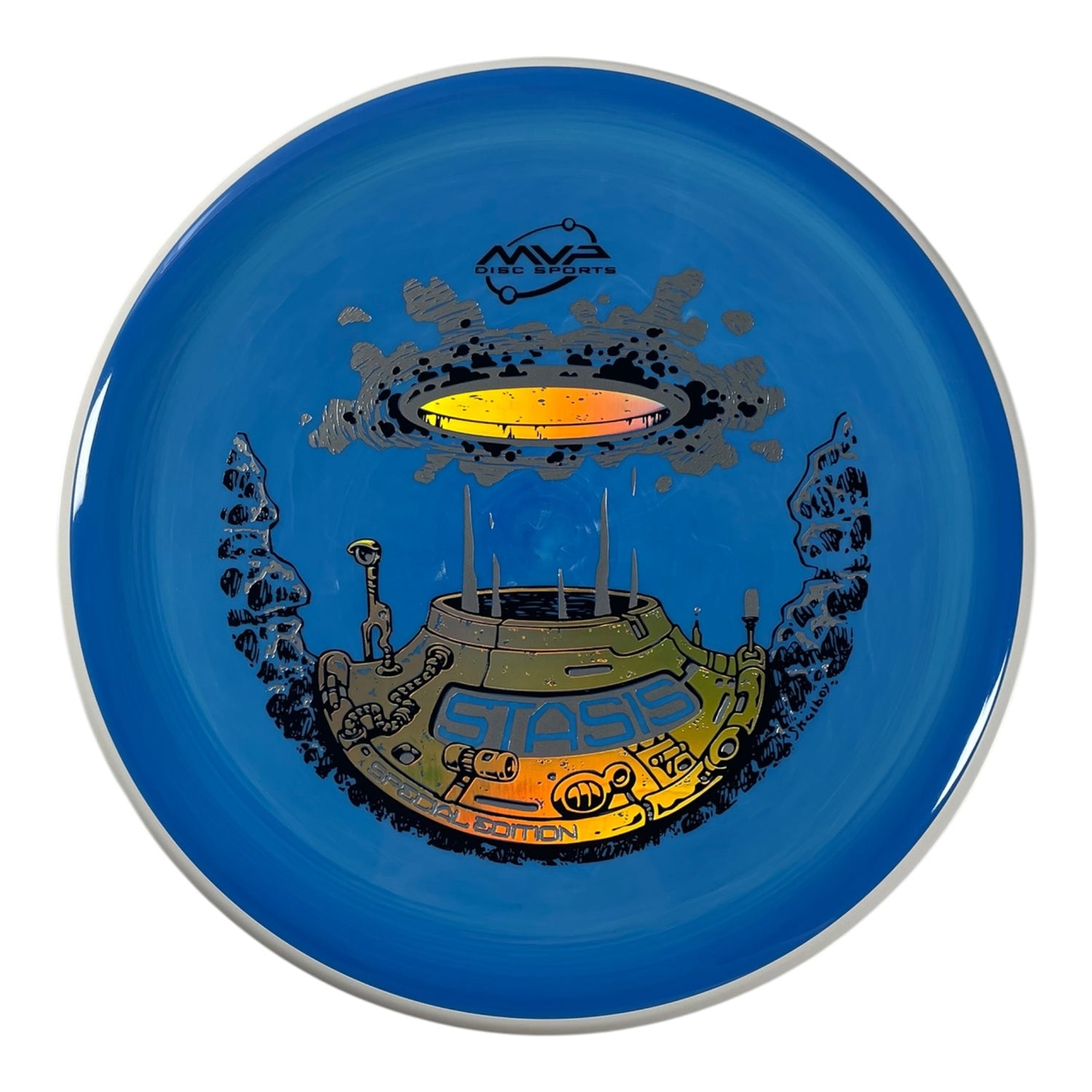 MVP Disc Sports Stasis | Neutron | Blue/Holo 168g (Special Edition) Disc Golf