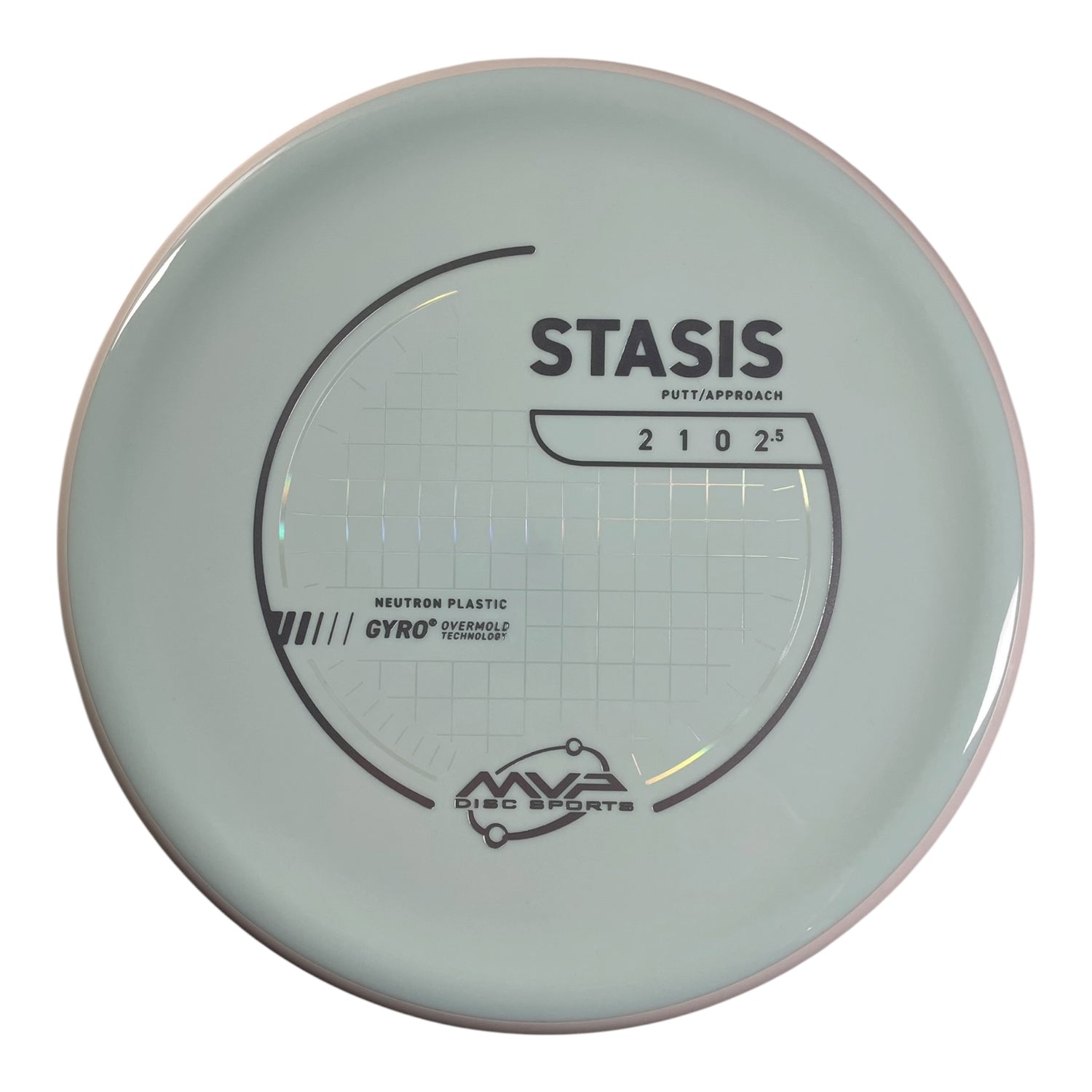 MVP Disc Sports Stasis | Neutron | Blue/White 168g (Project Lab Coat) Disc Golf