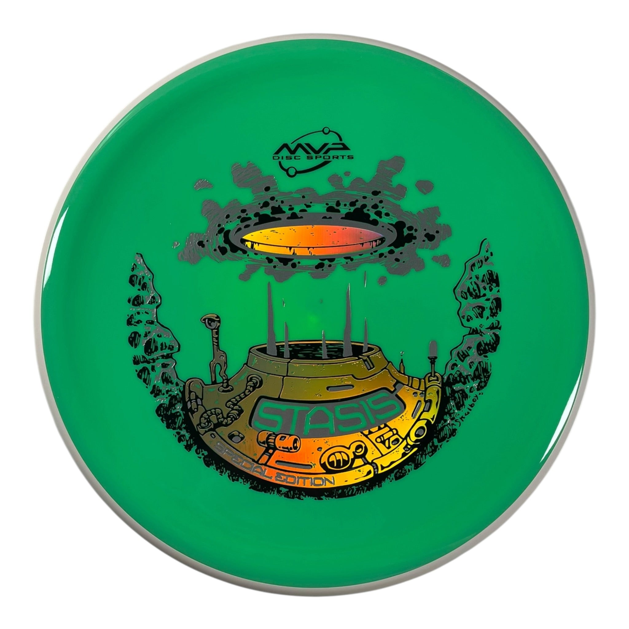 MVP Disc Sports Stasis | Neutron | Green/Holo 172g (Special Edition) Disc Golf